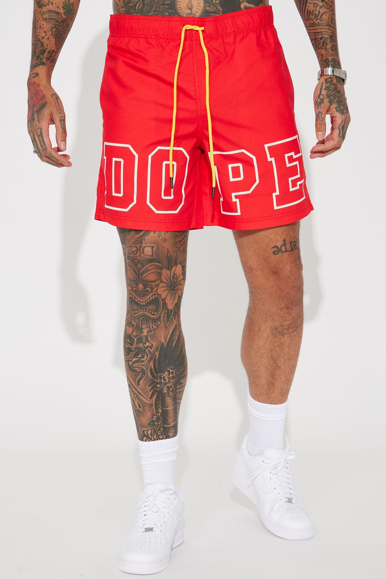 It's Dope Swim Trunk 7″ - Red