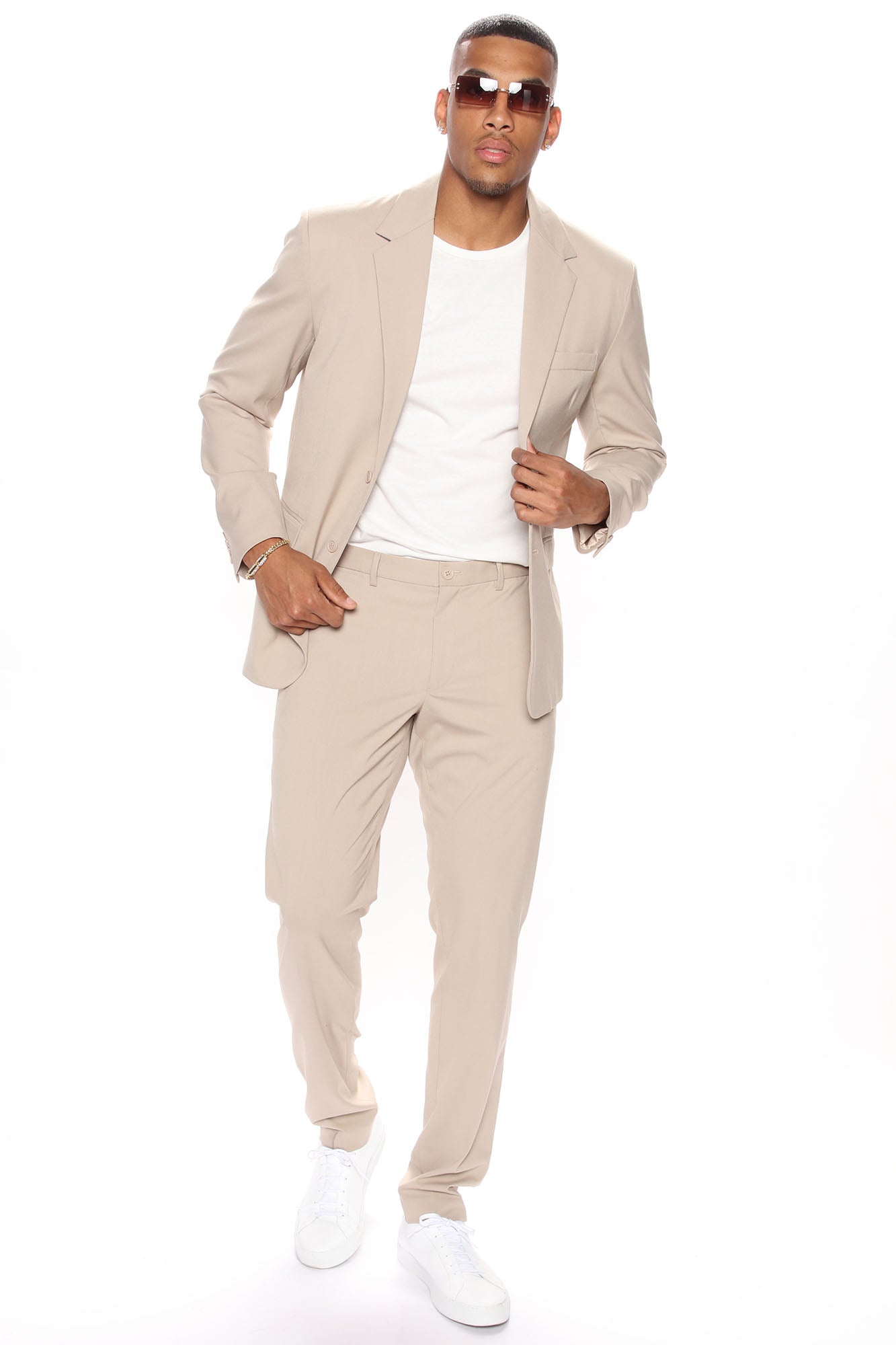 The Modern Stretch Suit Jacket - Tan
