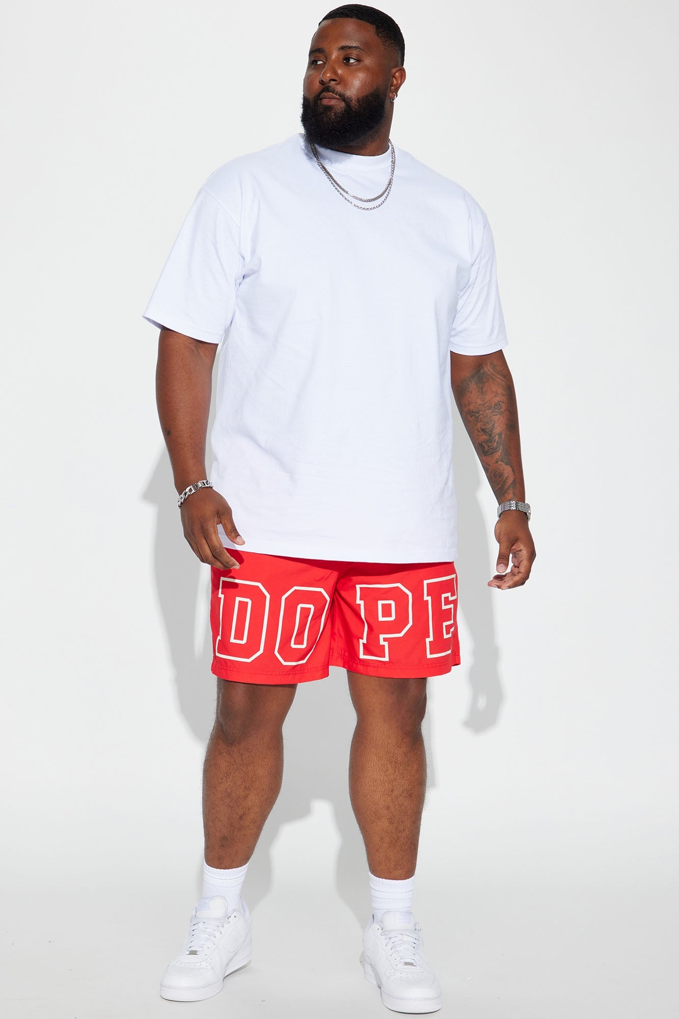 It's Dope Swim Trunk 7″ - Red