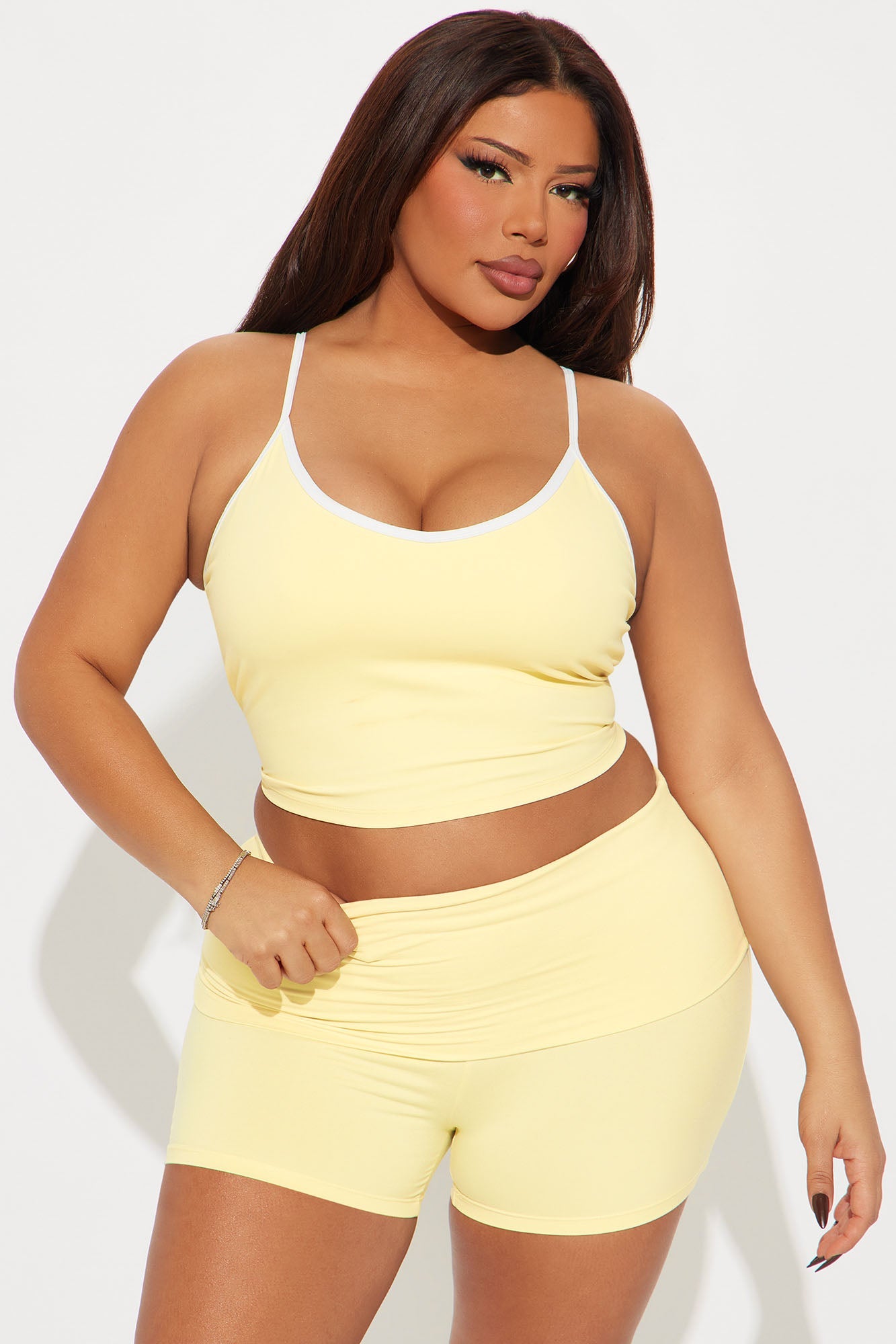 Calm And Collected Active Top - Butter Yellow