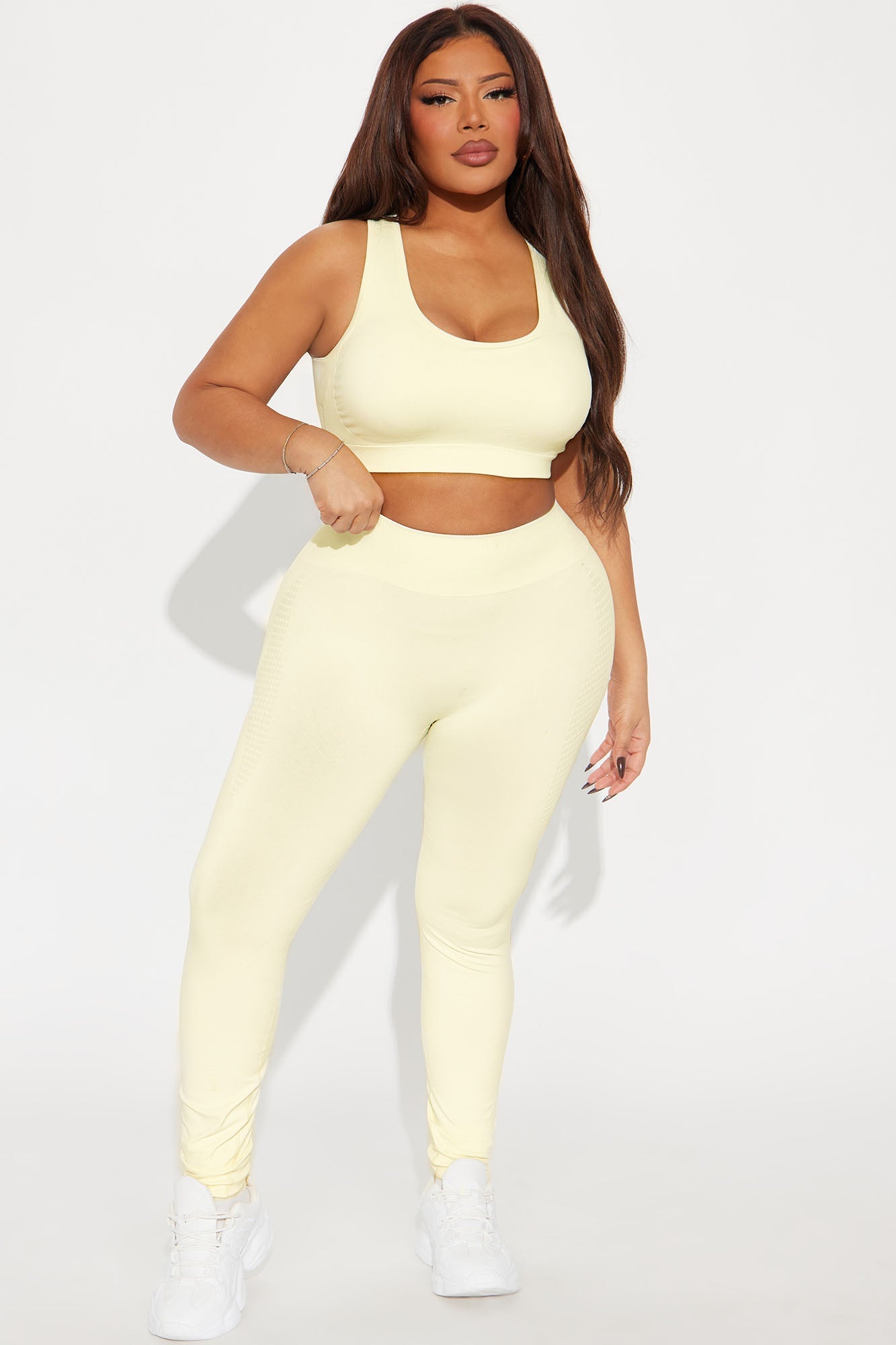 Catch A Break Seamless Active Legging - Cream