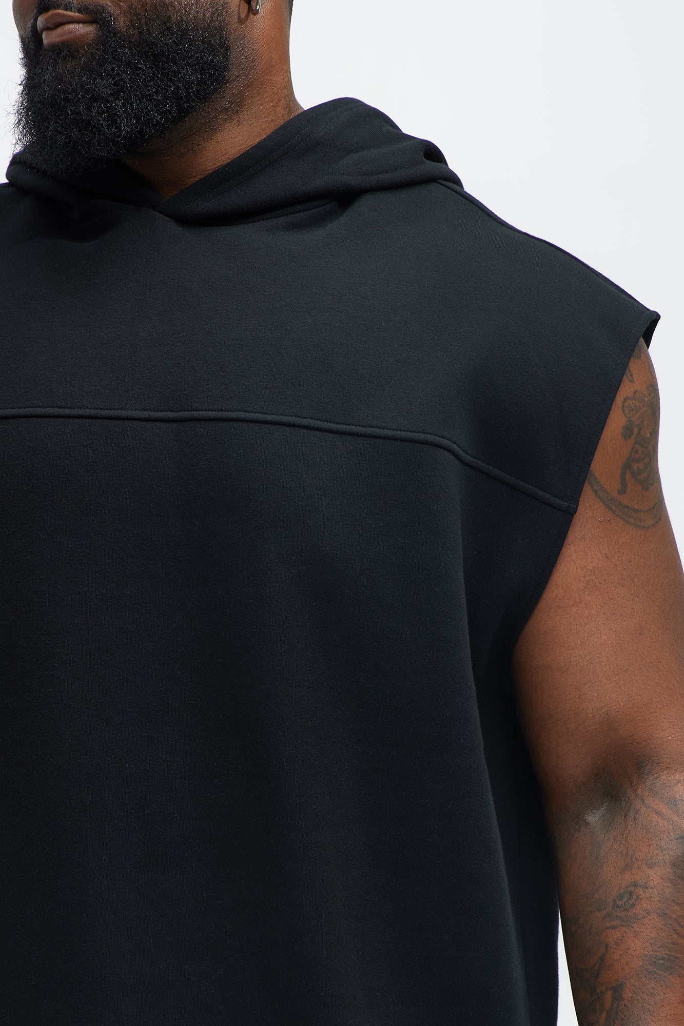 Tyson Lets Go Sleeveless Hoodie - Black