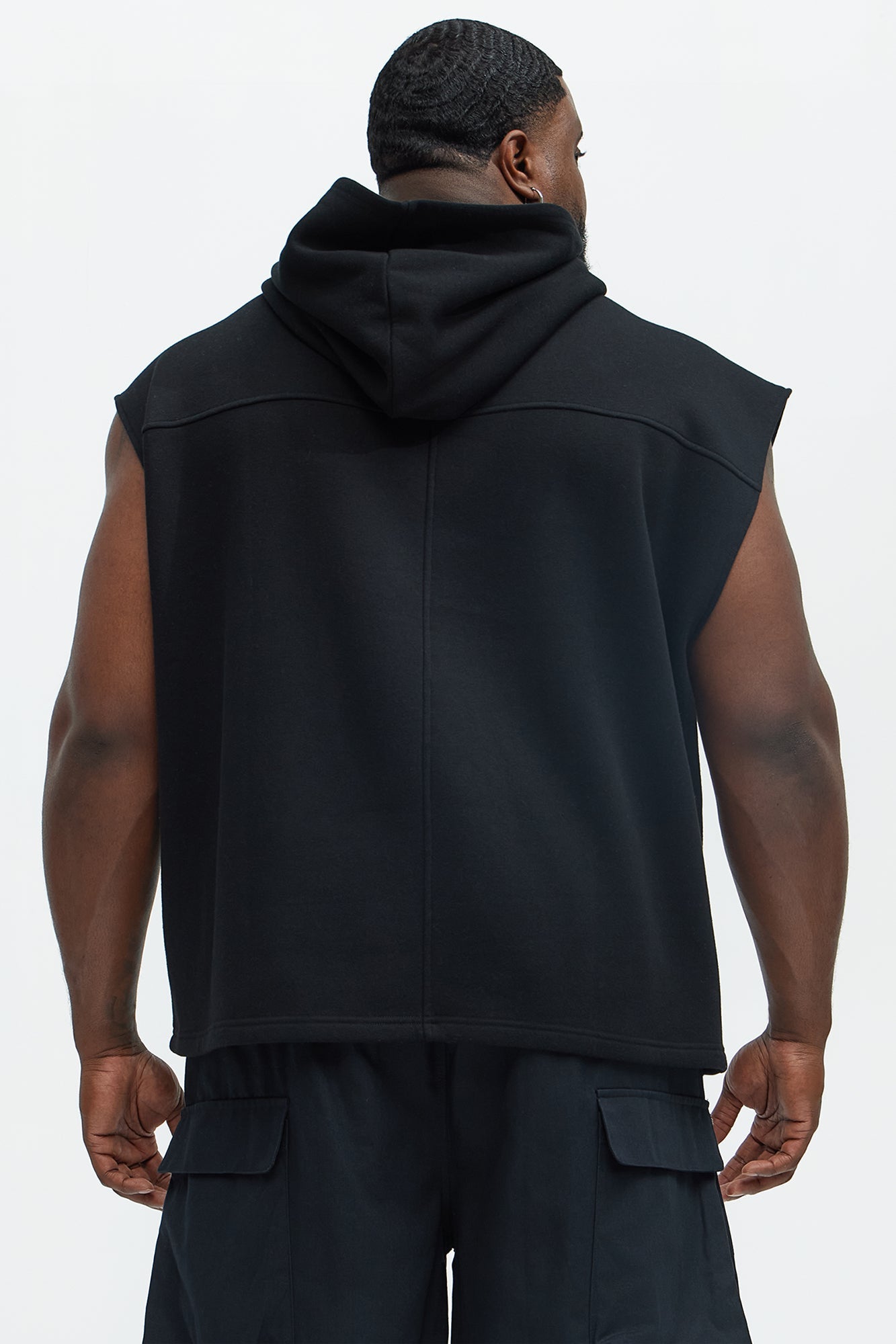 Tyson Lets Go Sleeveless Hoodie - Black
