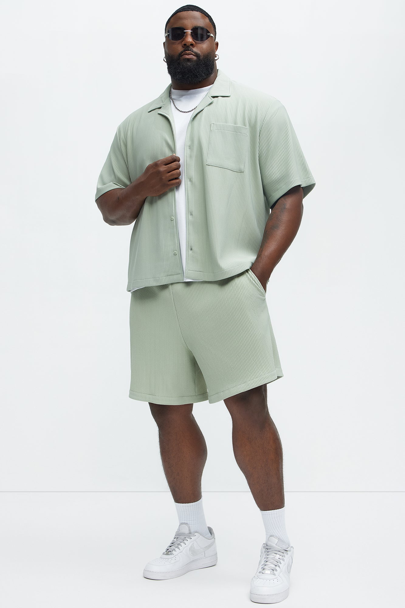 Show Up Basketball Short - Sage