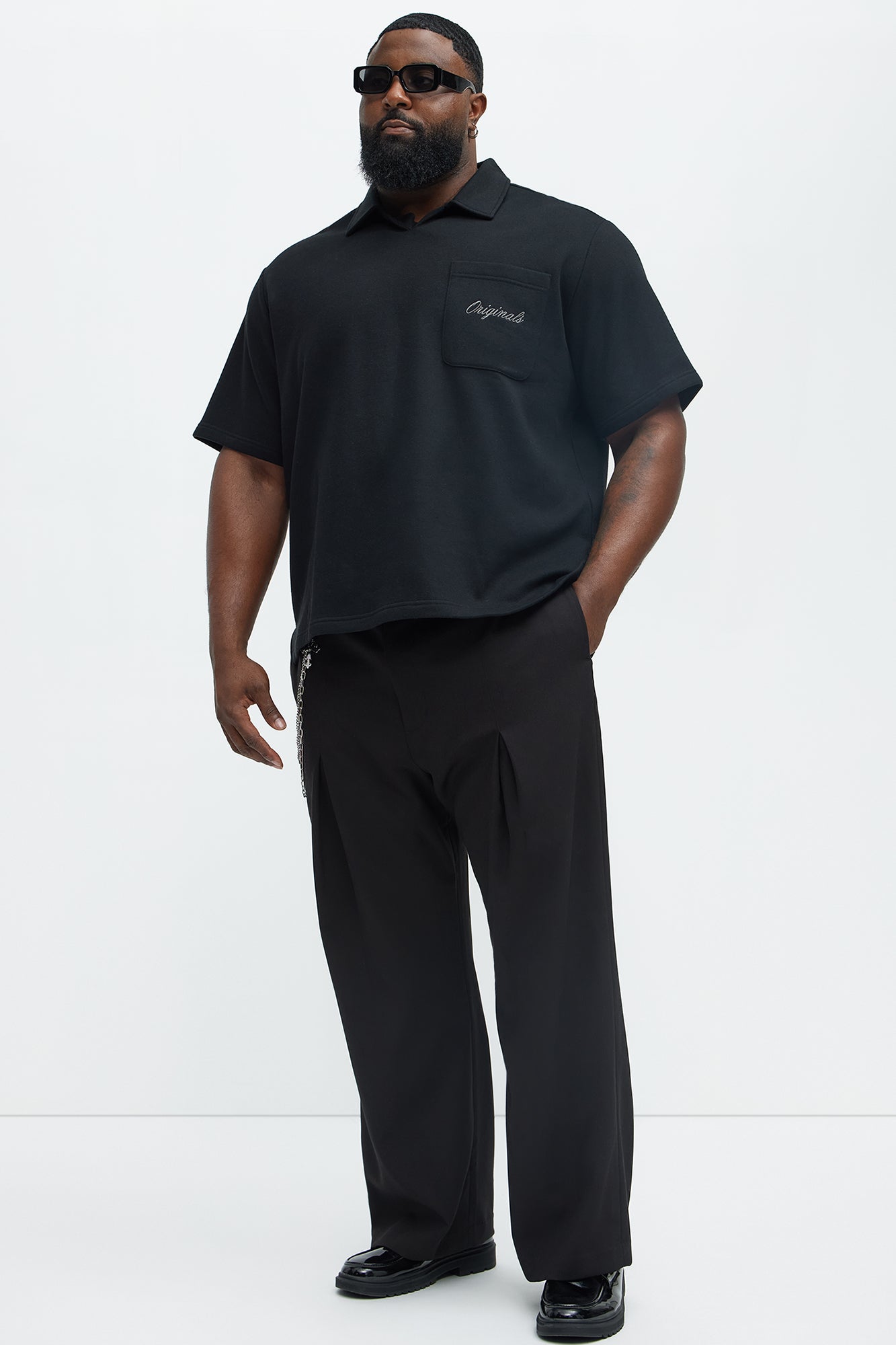 Tyson Happy Mistake Short Sleeve Polo - Black