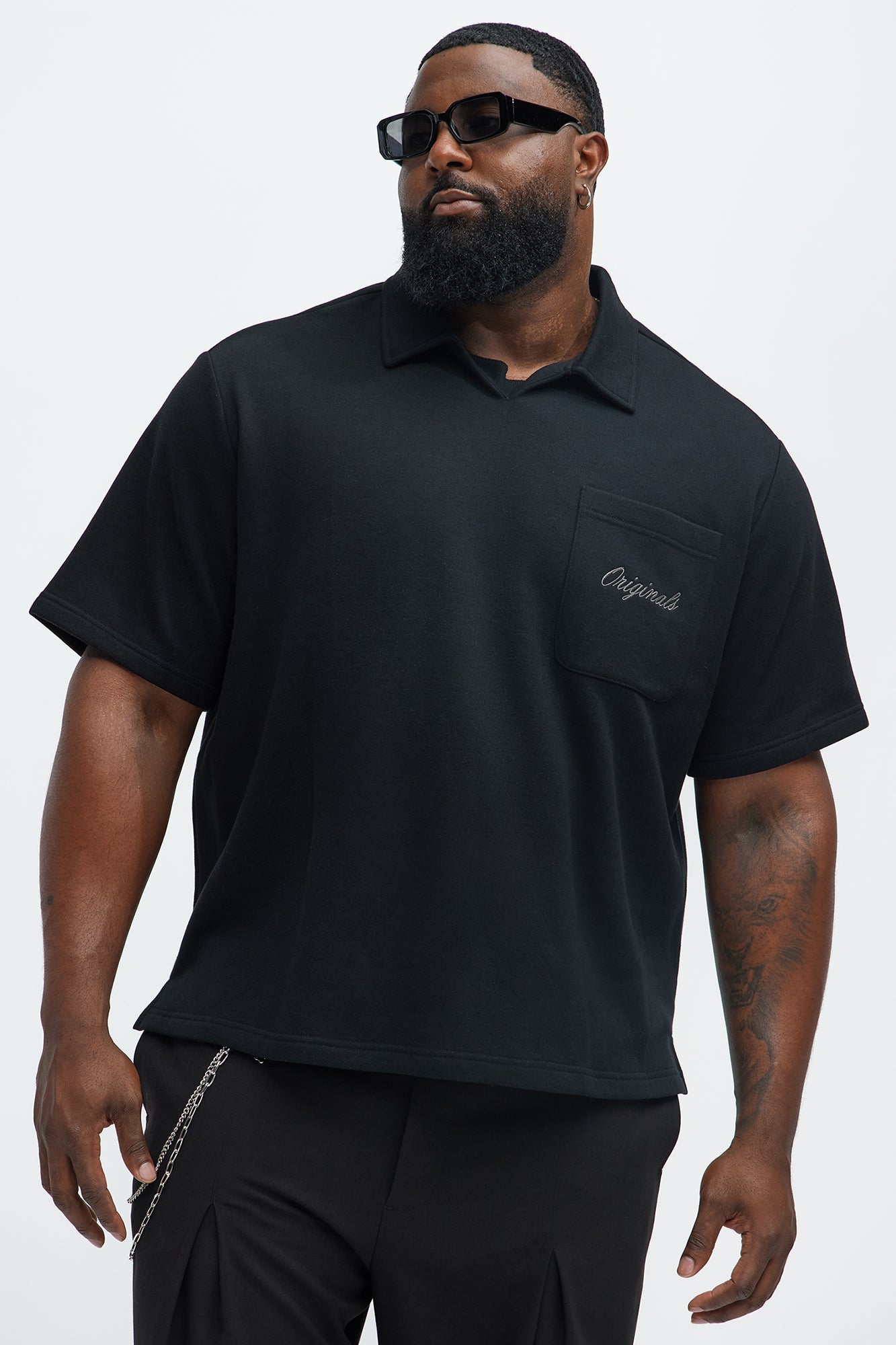 Tyson Happy Mistake Short Sleeve Polo - Black