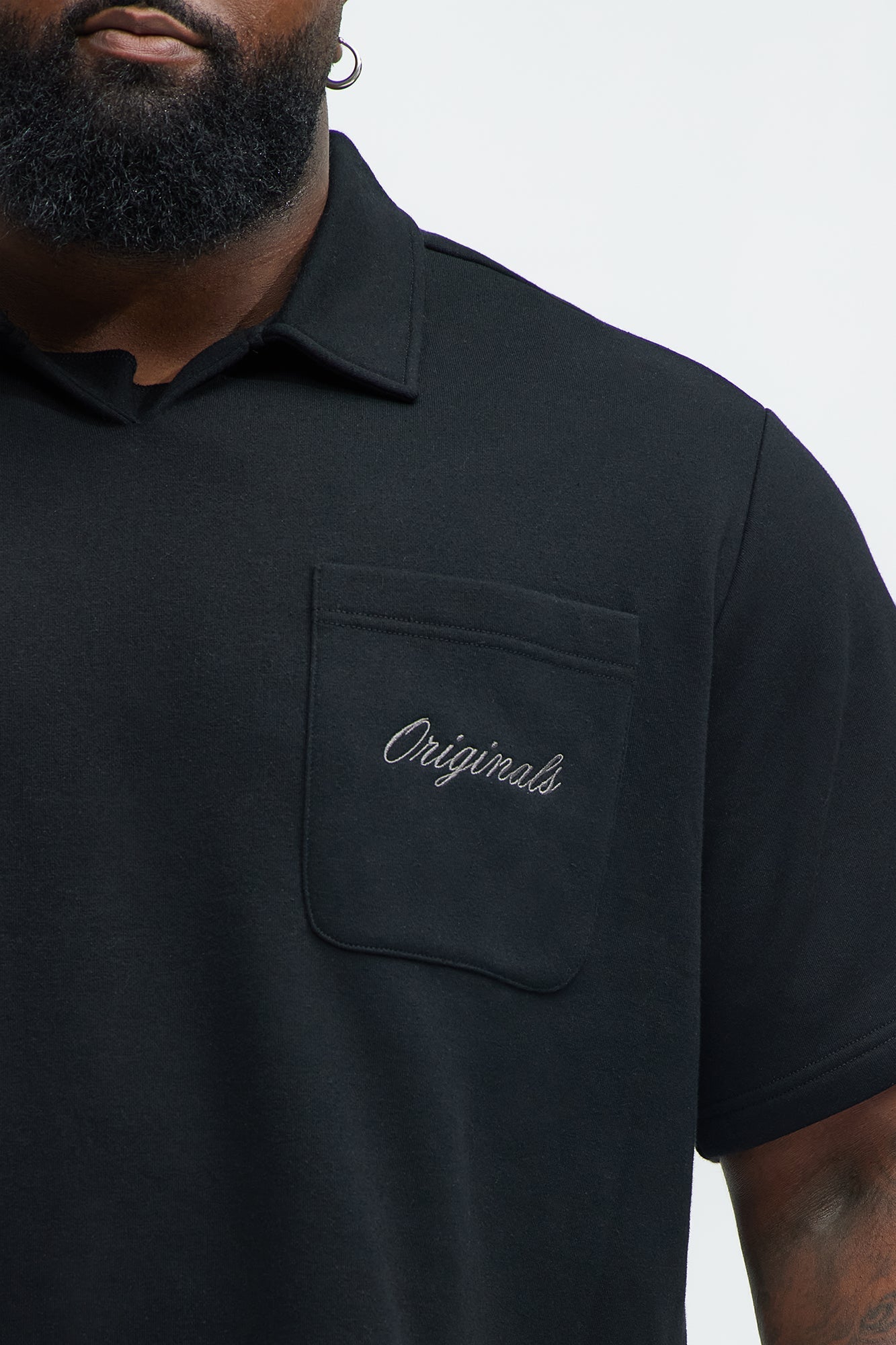 Tyson Happy Mistake Short Sleeve Polo - Black