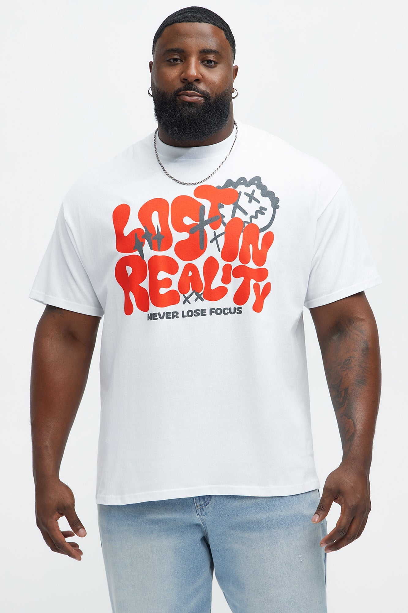 Never Lose Focus Short Sleeve Tee - White