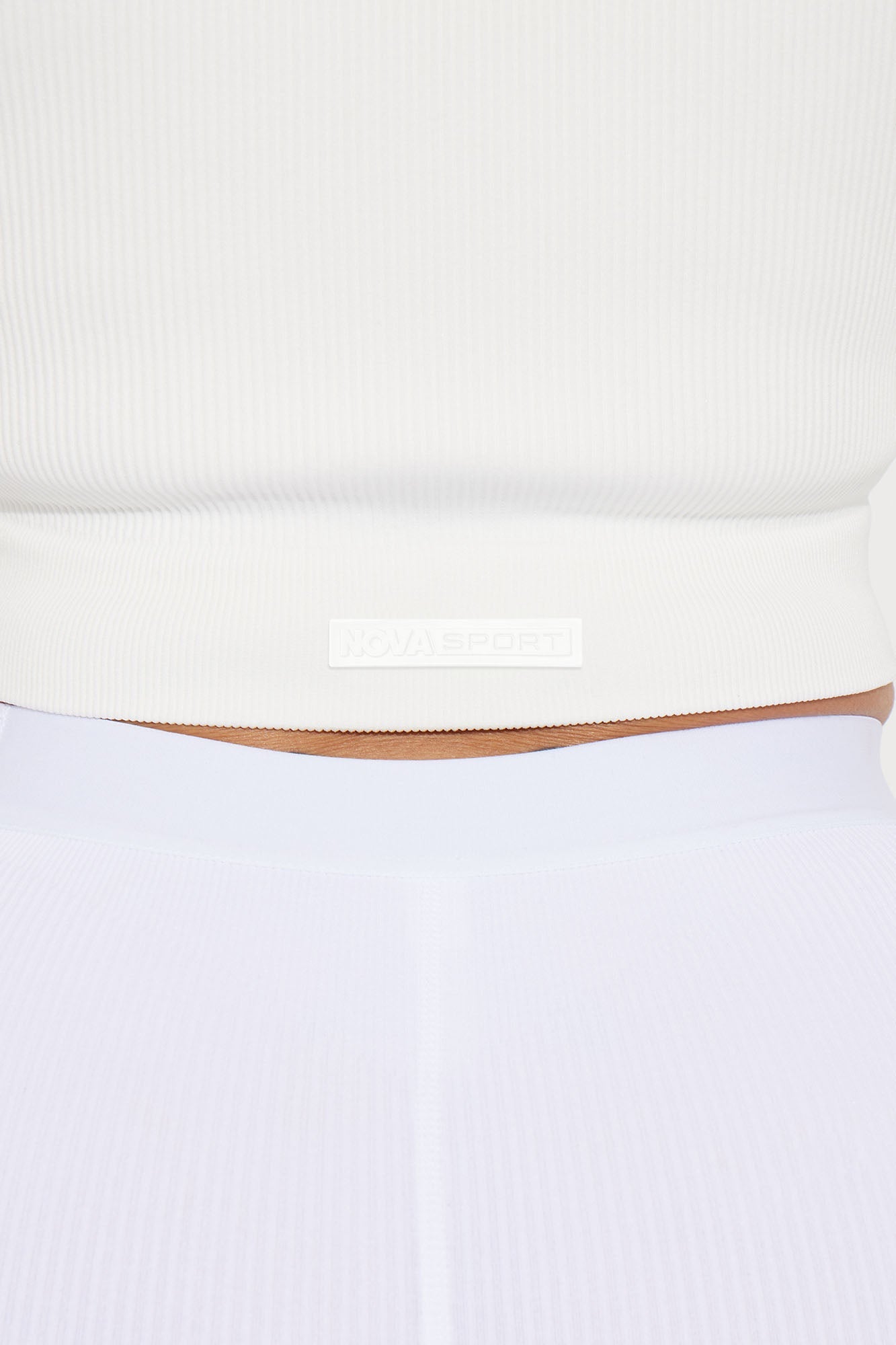 Effortless Ribbed Jacket - White