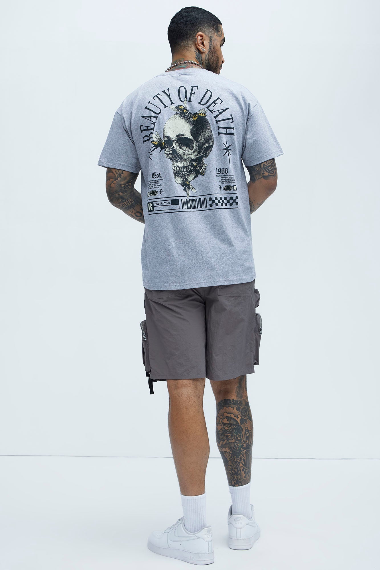 Beauty Of Death Short Sleeve Tee - Grey