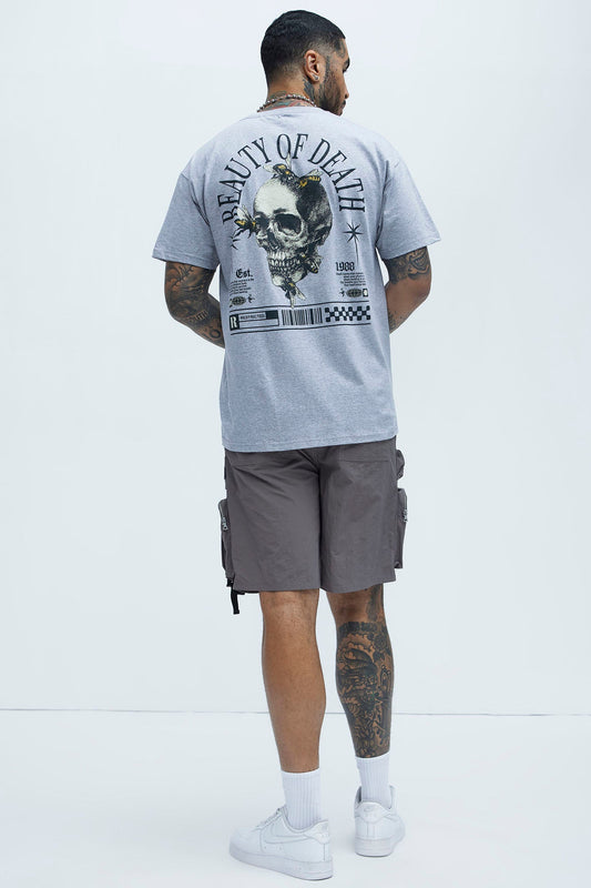 Beauty Of Death Short Sleeve Tee - Grey