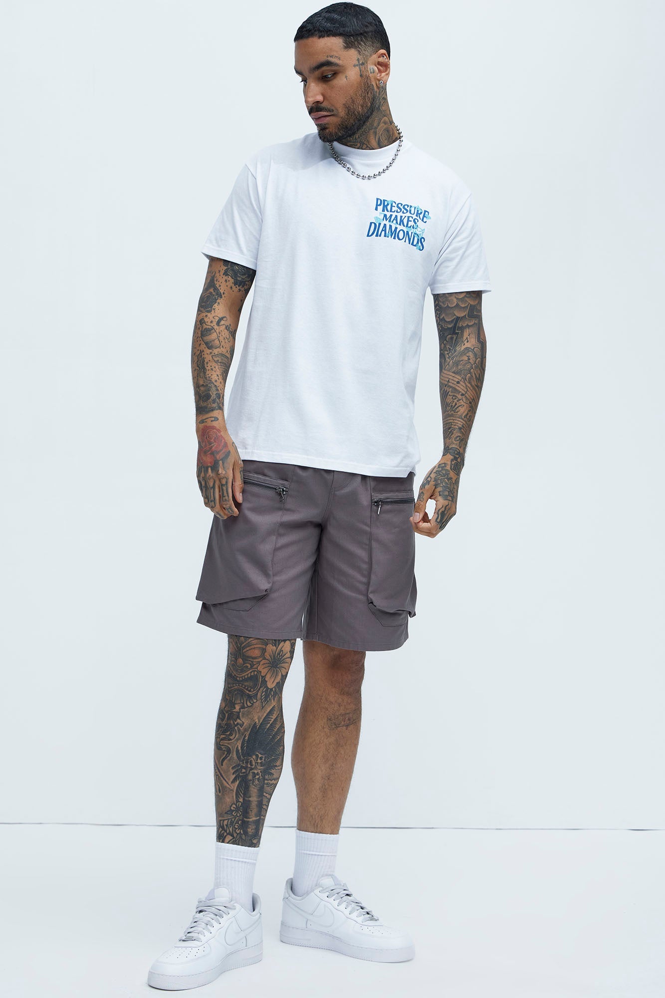 Make Diamonds Short Sleeve Tee - White