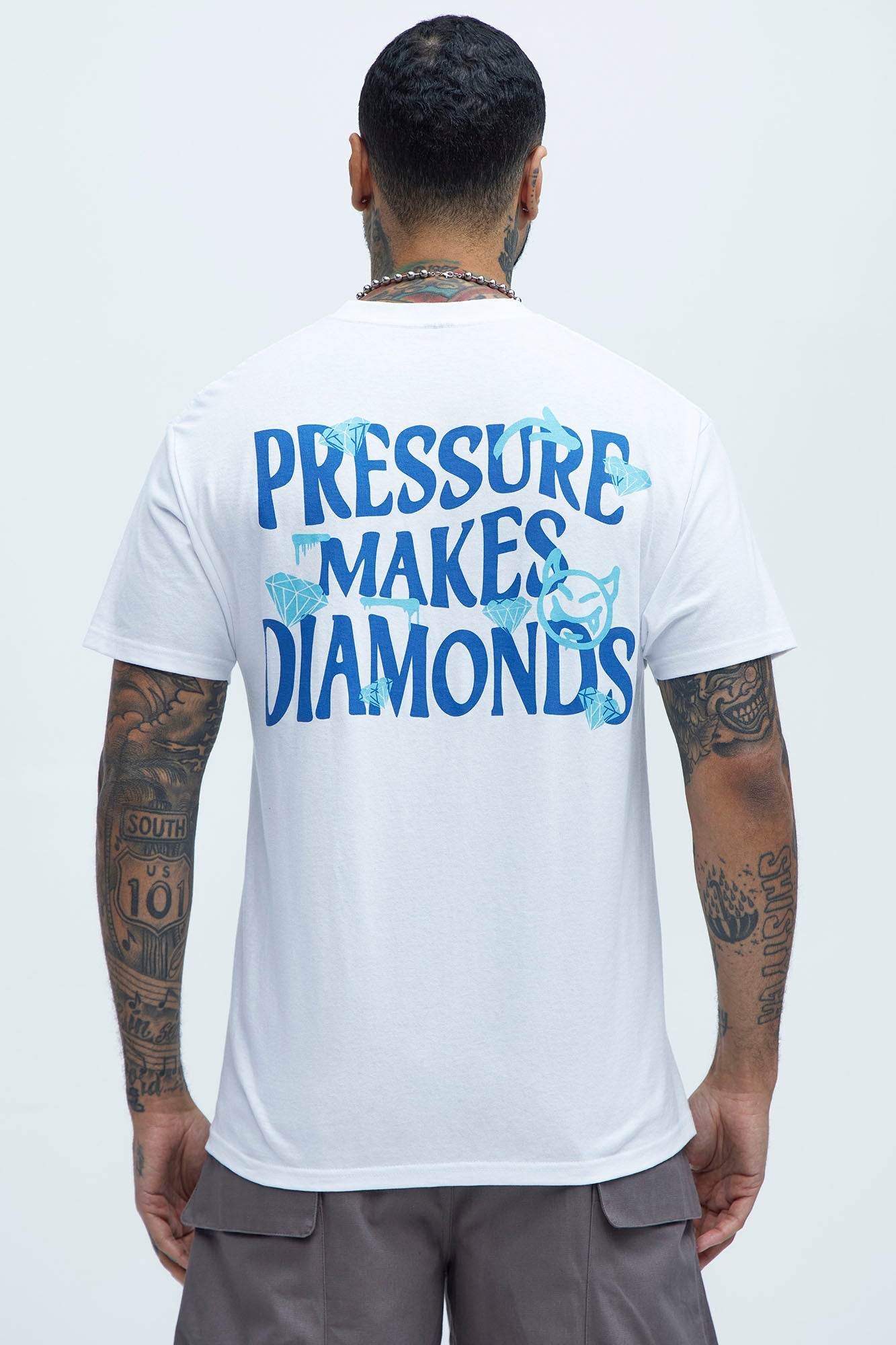 Make Diamonds Short Sleeve Tee - White