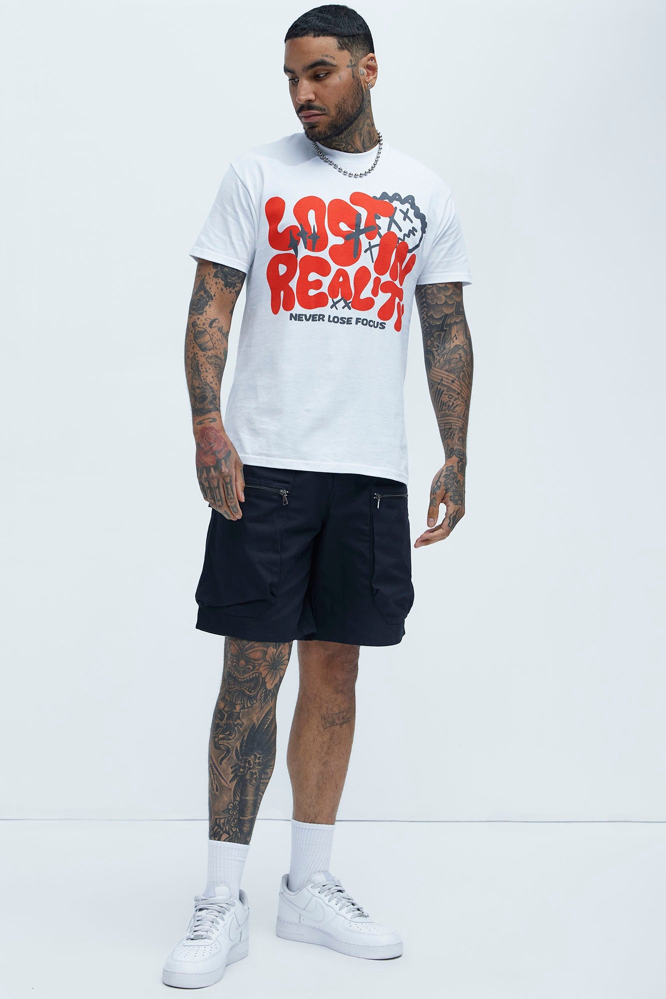 Never Lose Focus Short Sleeve Tee - White