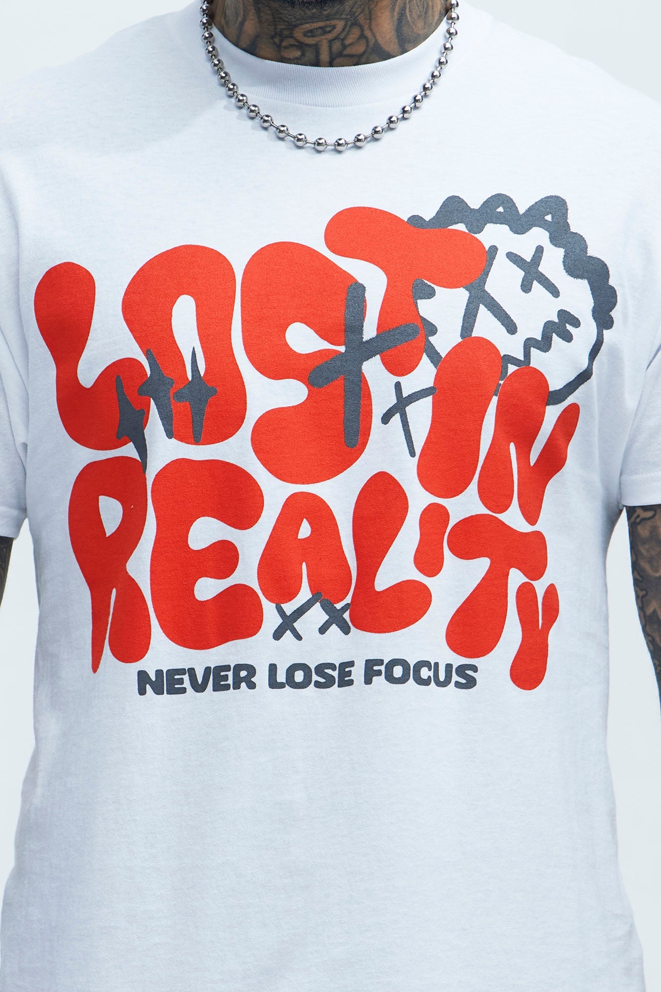 Never Lose Focus Short Sleeve Tee - White
