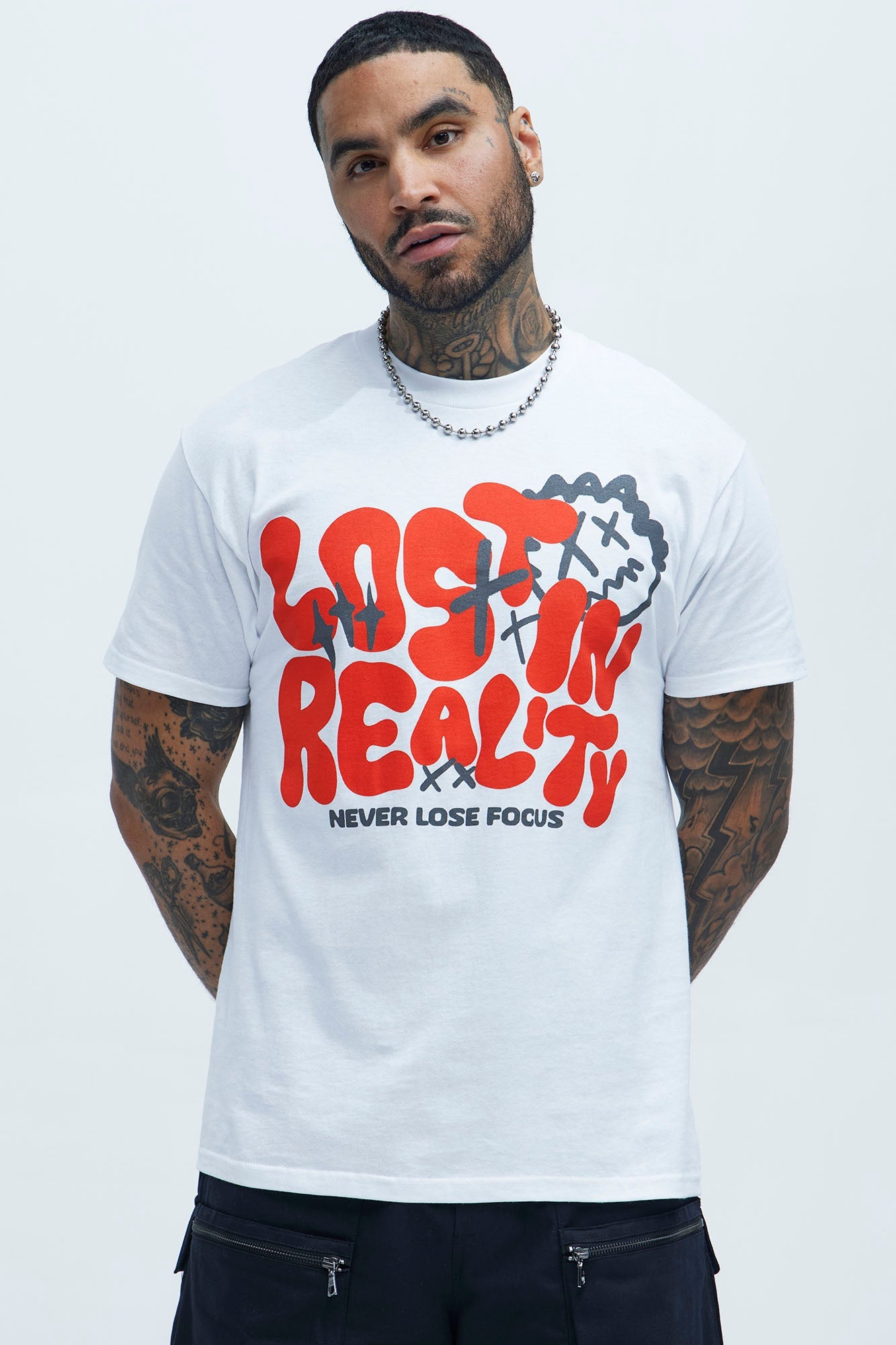 Never Lose Focus Short Sleeve Tee - White