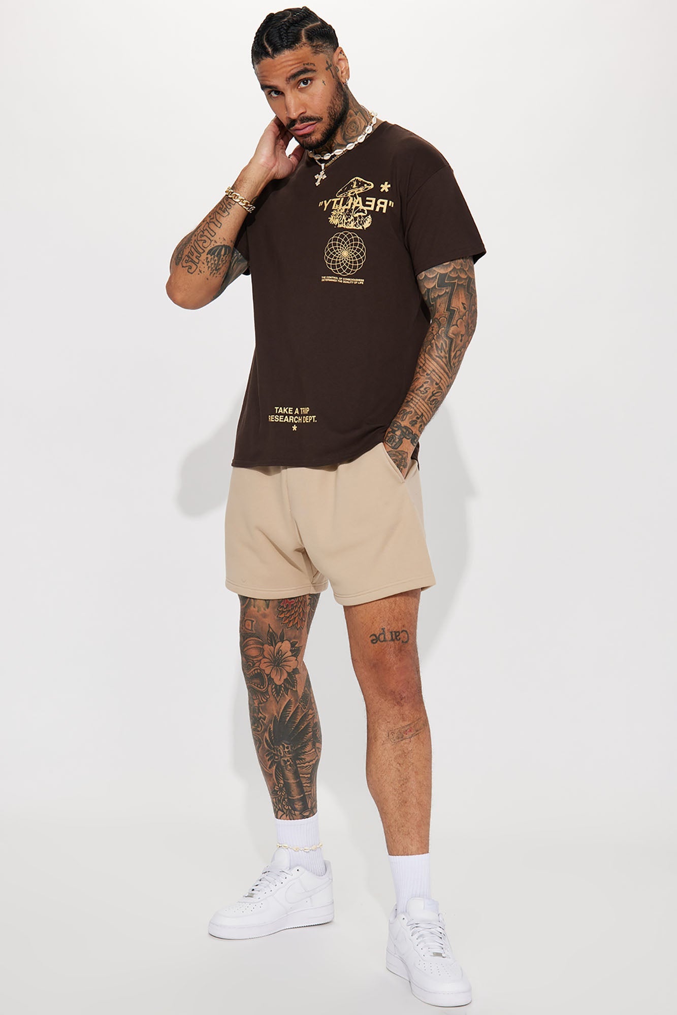Reality Short Sleeve Tee - Brown