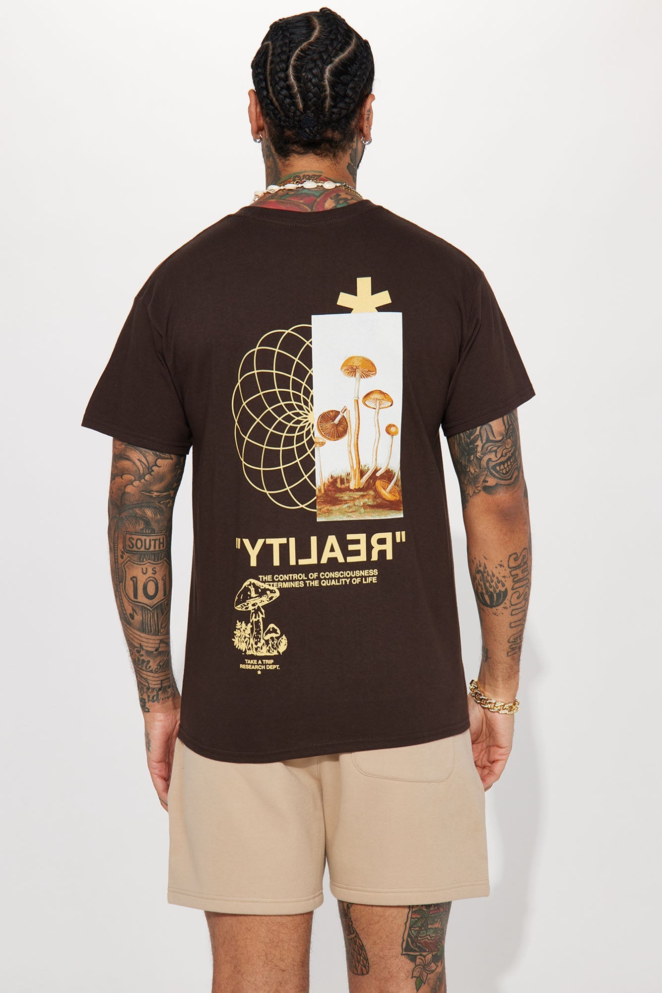 Reality Short Sleeve Tee - Brown