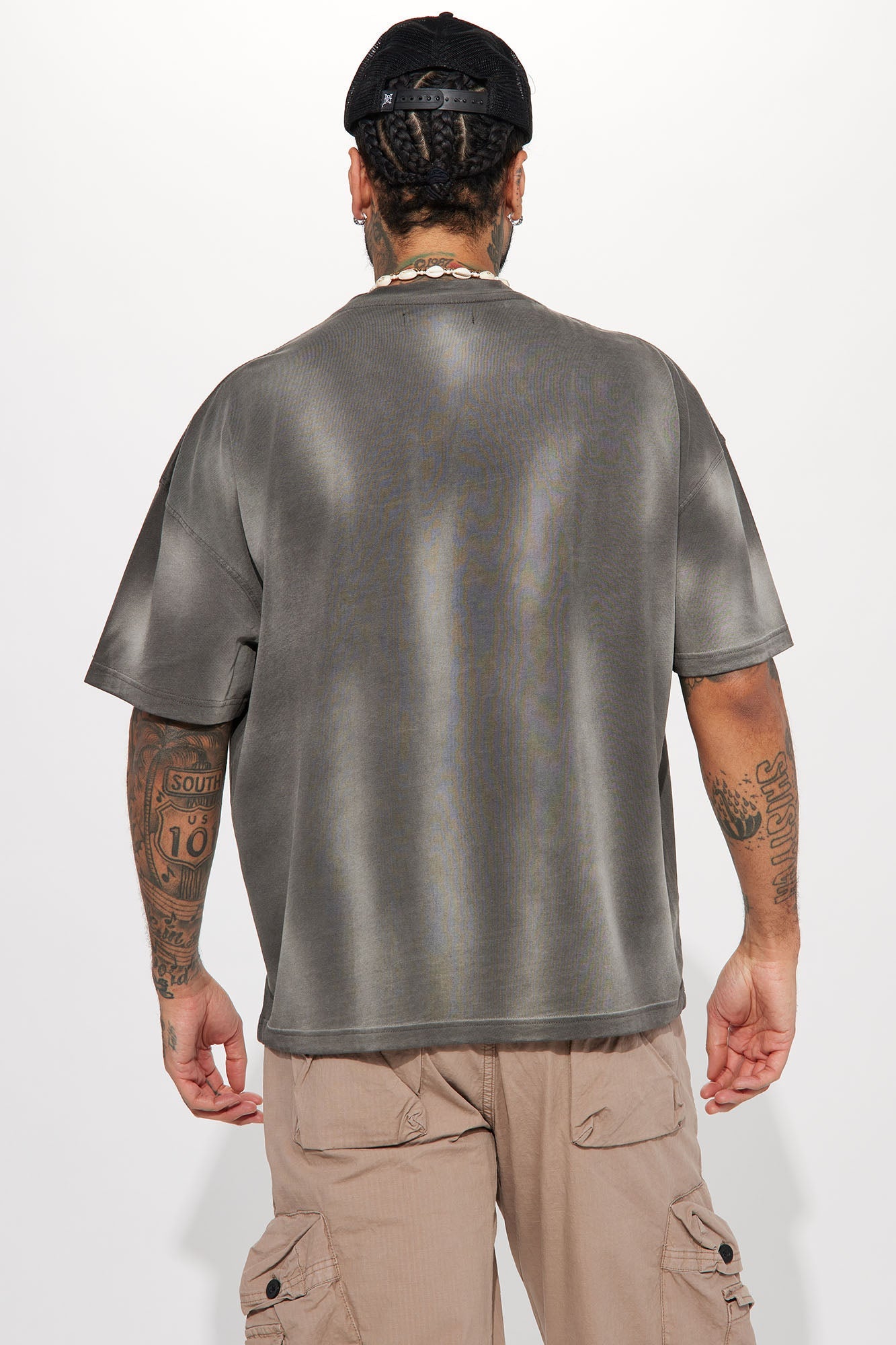 Eighty Eight Champs Oversized Short Sleeve Tee - Grey