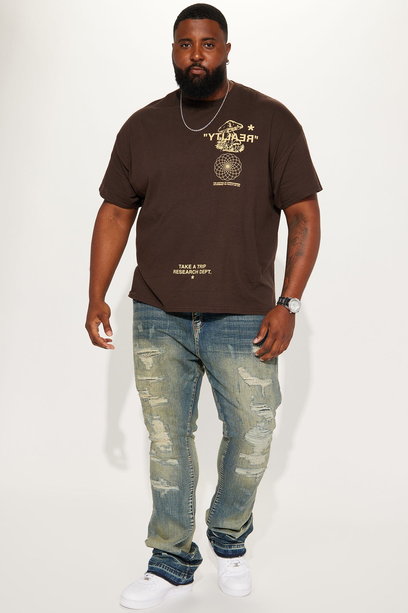 Reality Short Sleeve Tee - Brown