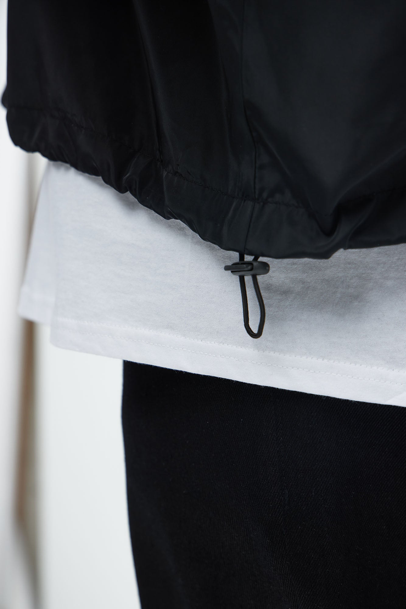 Racer Quarter Zip Coaches Jacket - Black/combo