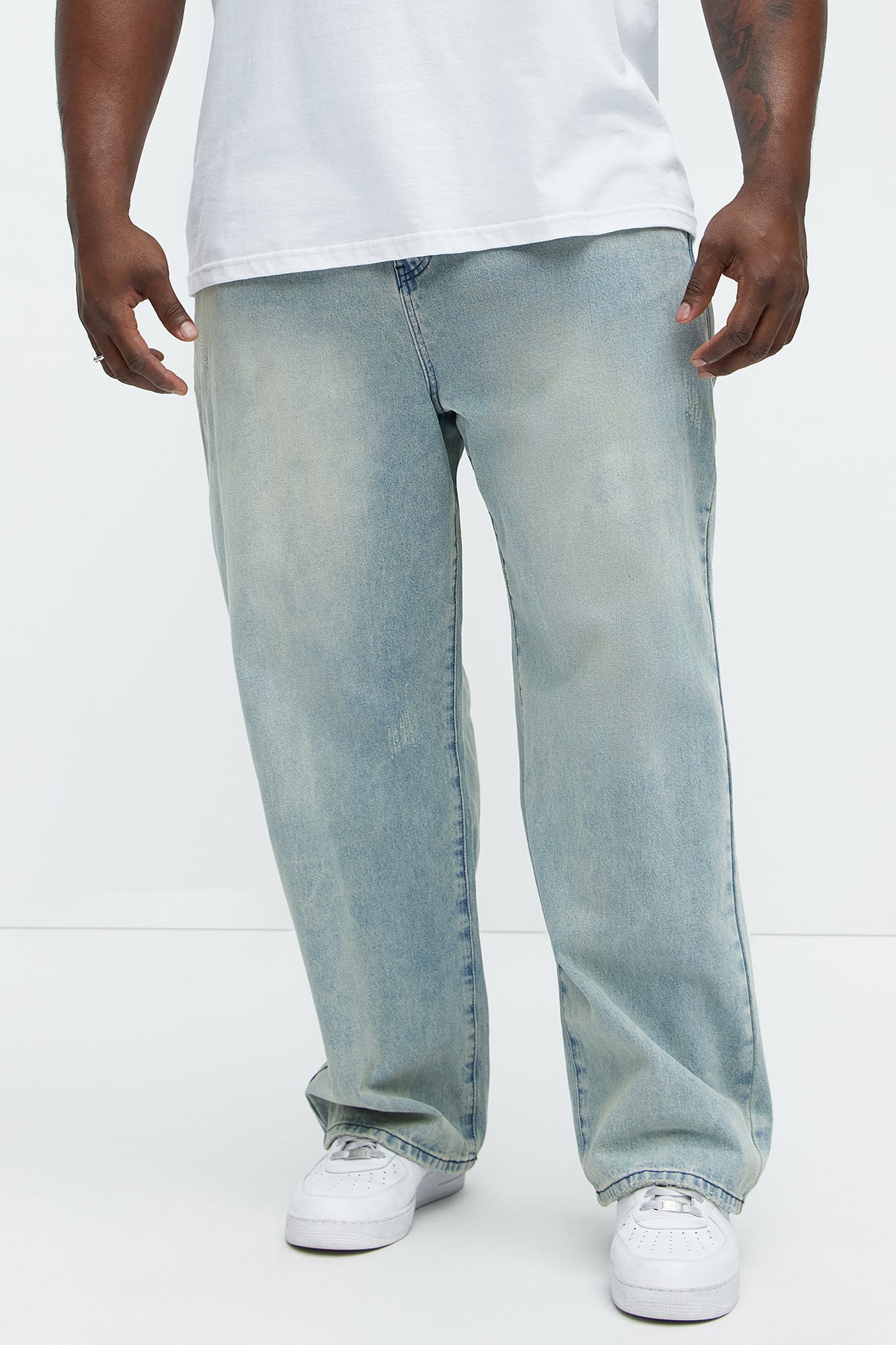 Run It By Baggy Jeans - Light Blue Wash
