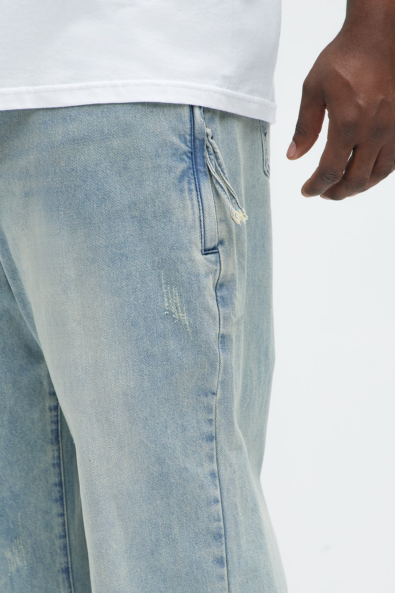 Run It By Baggy Jeans - Light Blue Wash