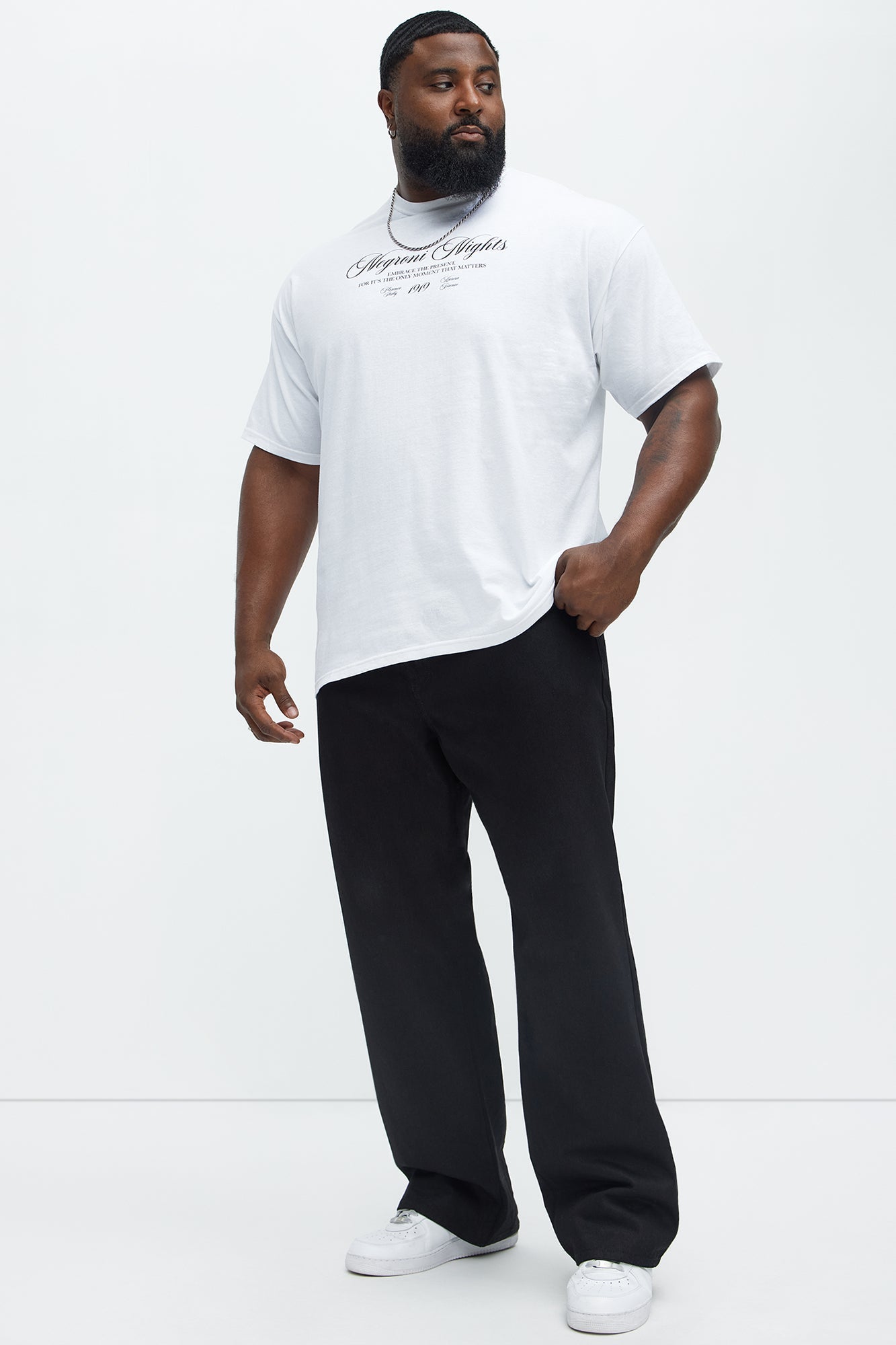 Negroni Nights Short Sleeve Tee - White