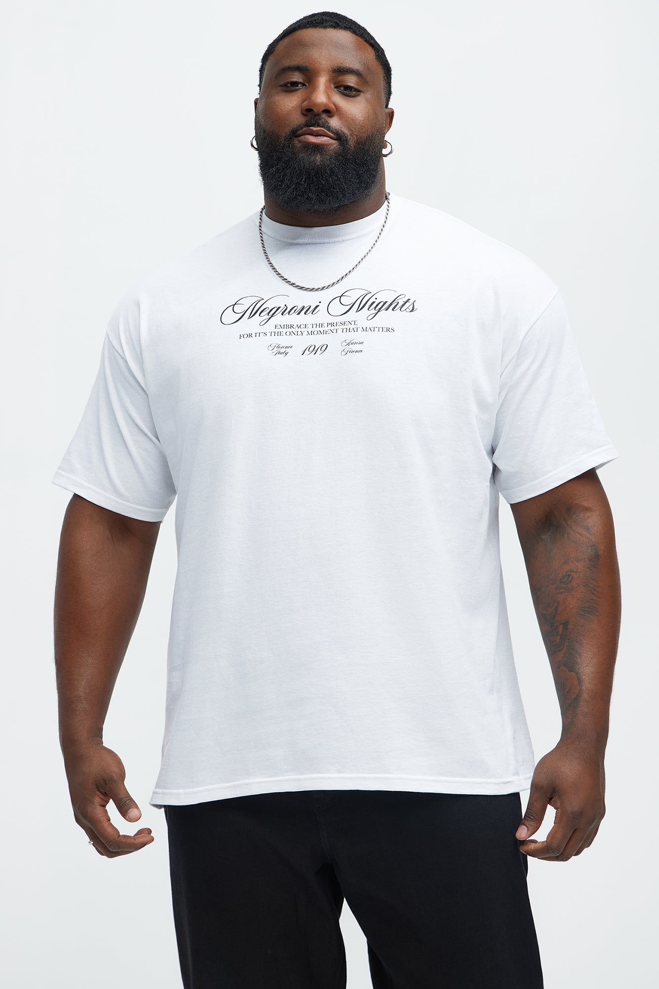 Negroni Nights Short Sleeve Tee - White