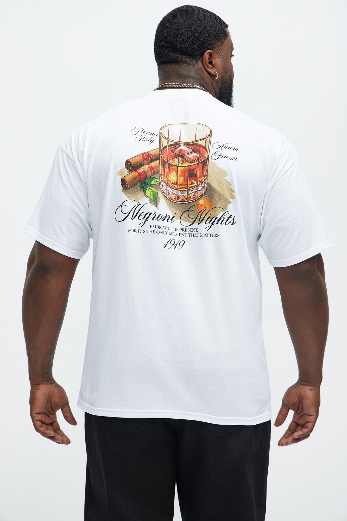 Negroni Nights Short Sleeve Tee - White