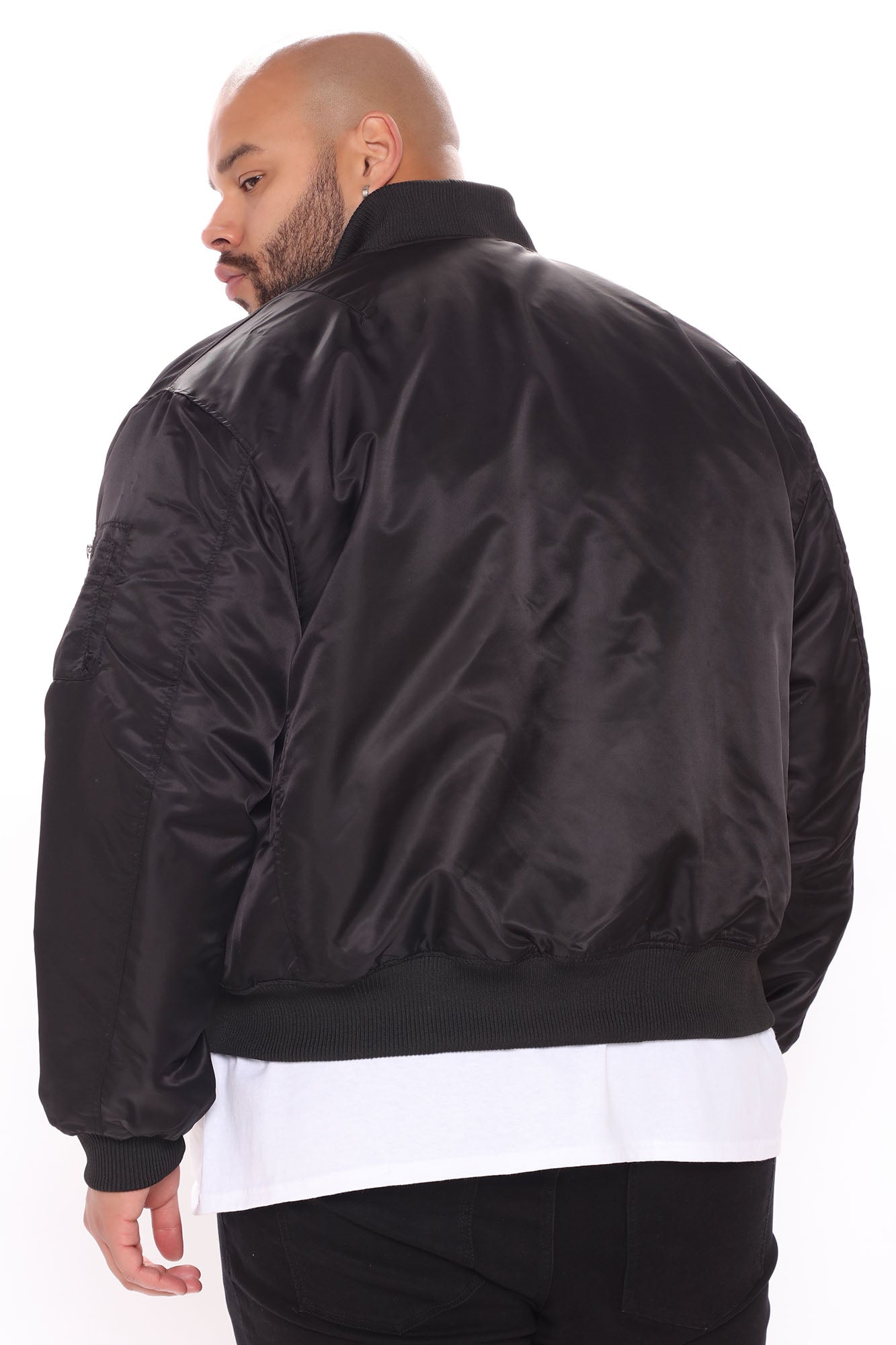 Classic Bomber Jacket - Black