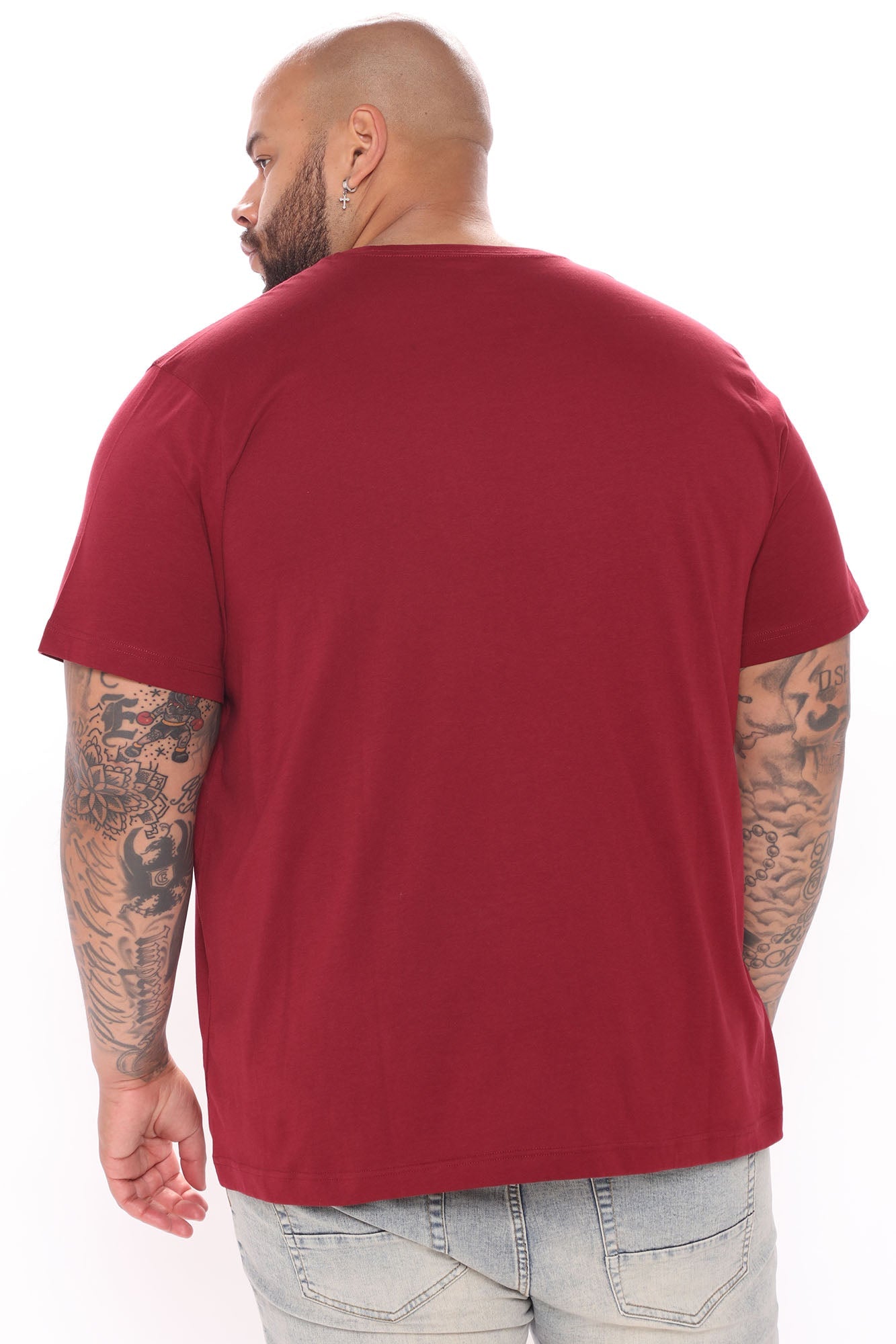 Classic Lightweight Tee - Burgundy