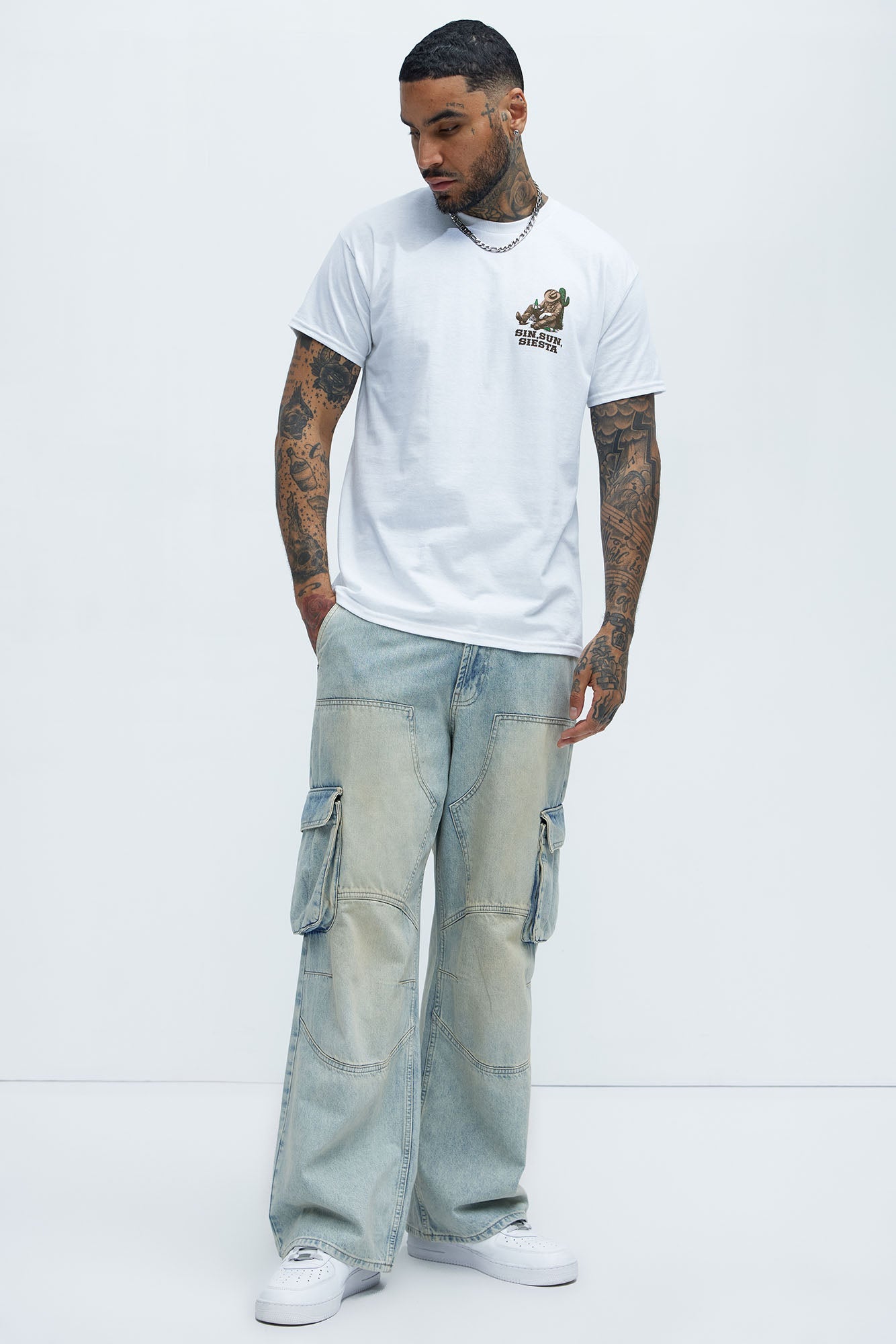 Sin Sun Siesta Short Sleeve Tee - White