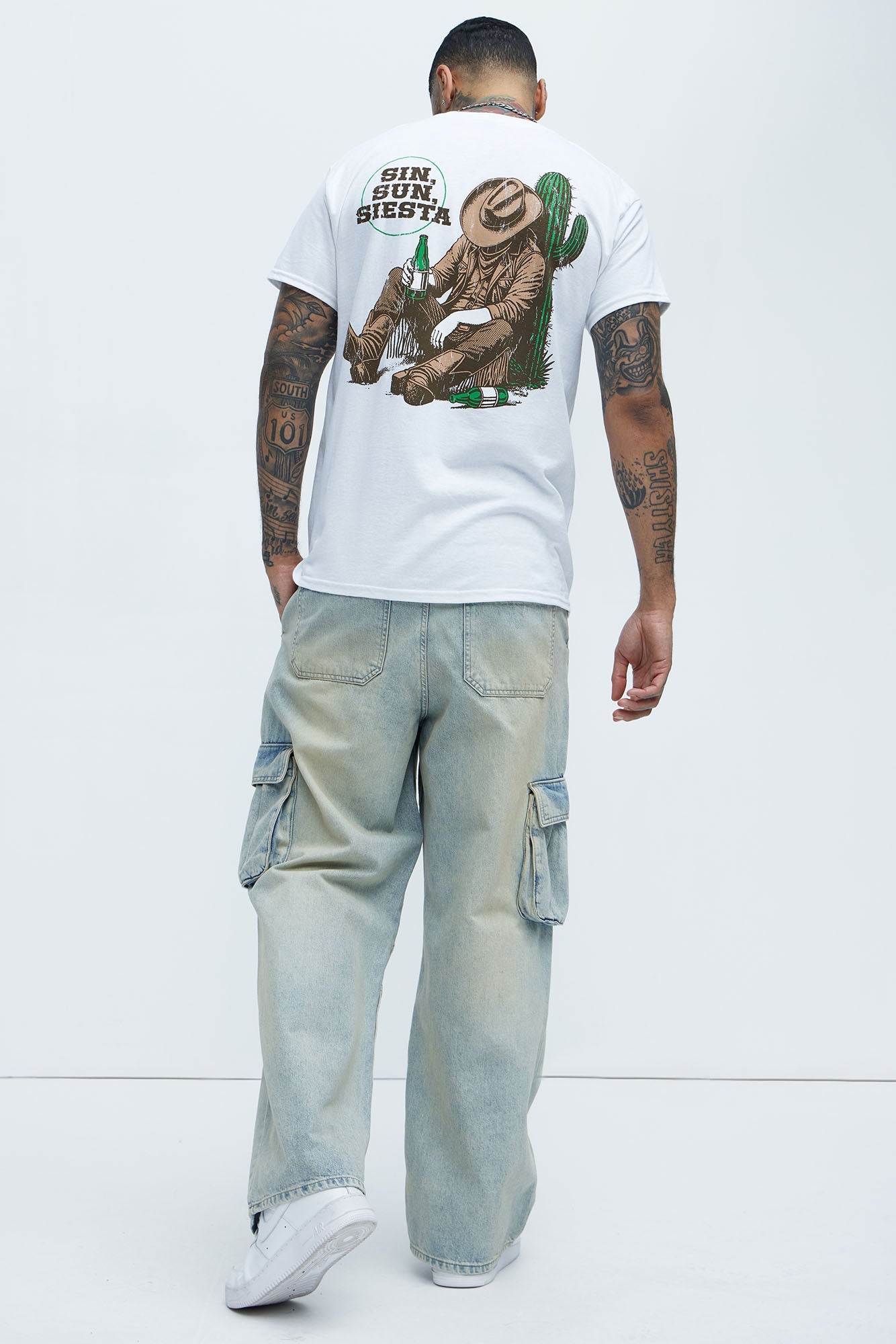 Sin Sun Siesta Short Sleeve Tee - White