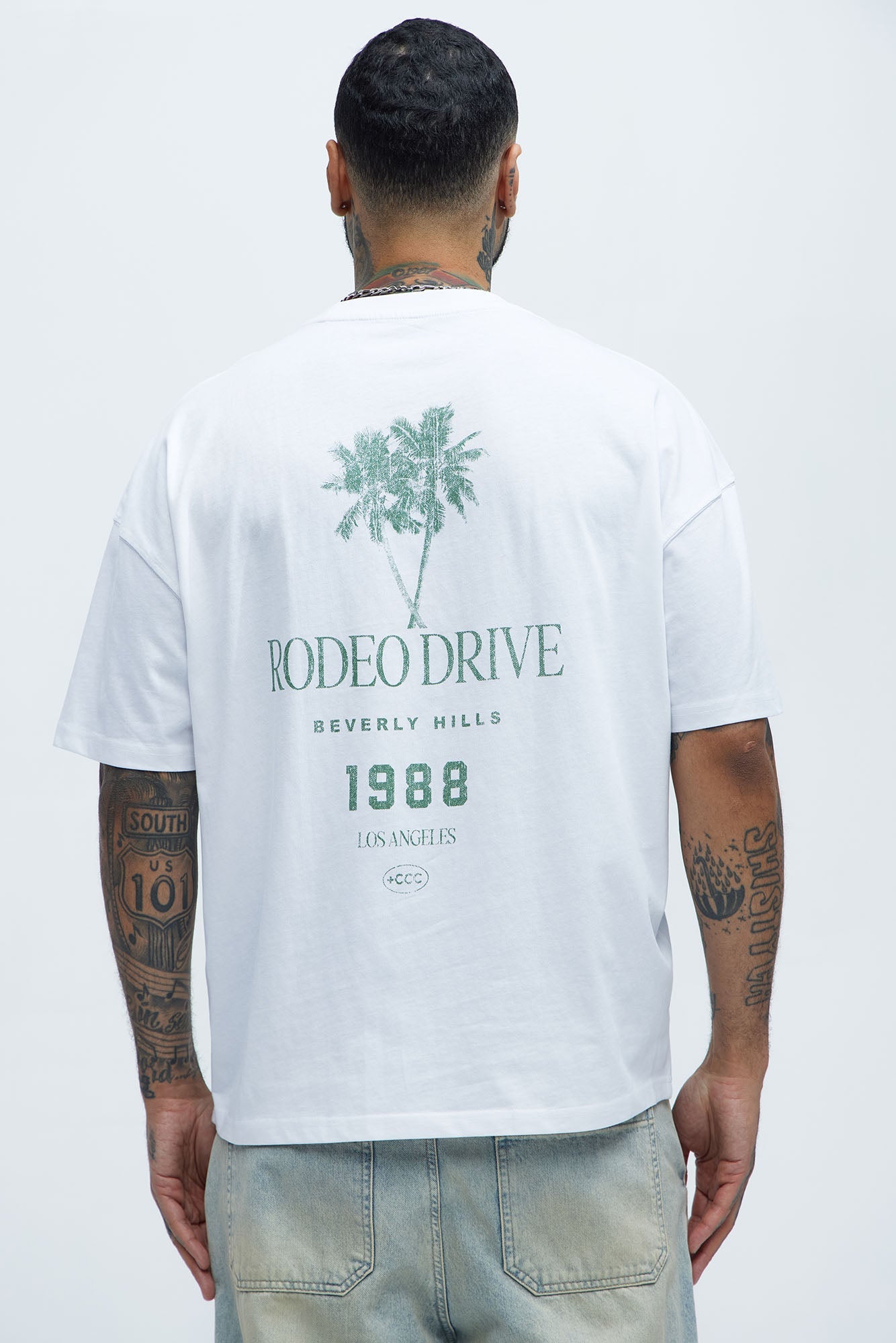 Rodeo Drive 1988 Oversized Short Sleeve Tee - White