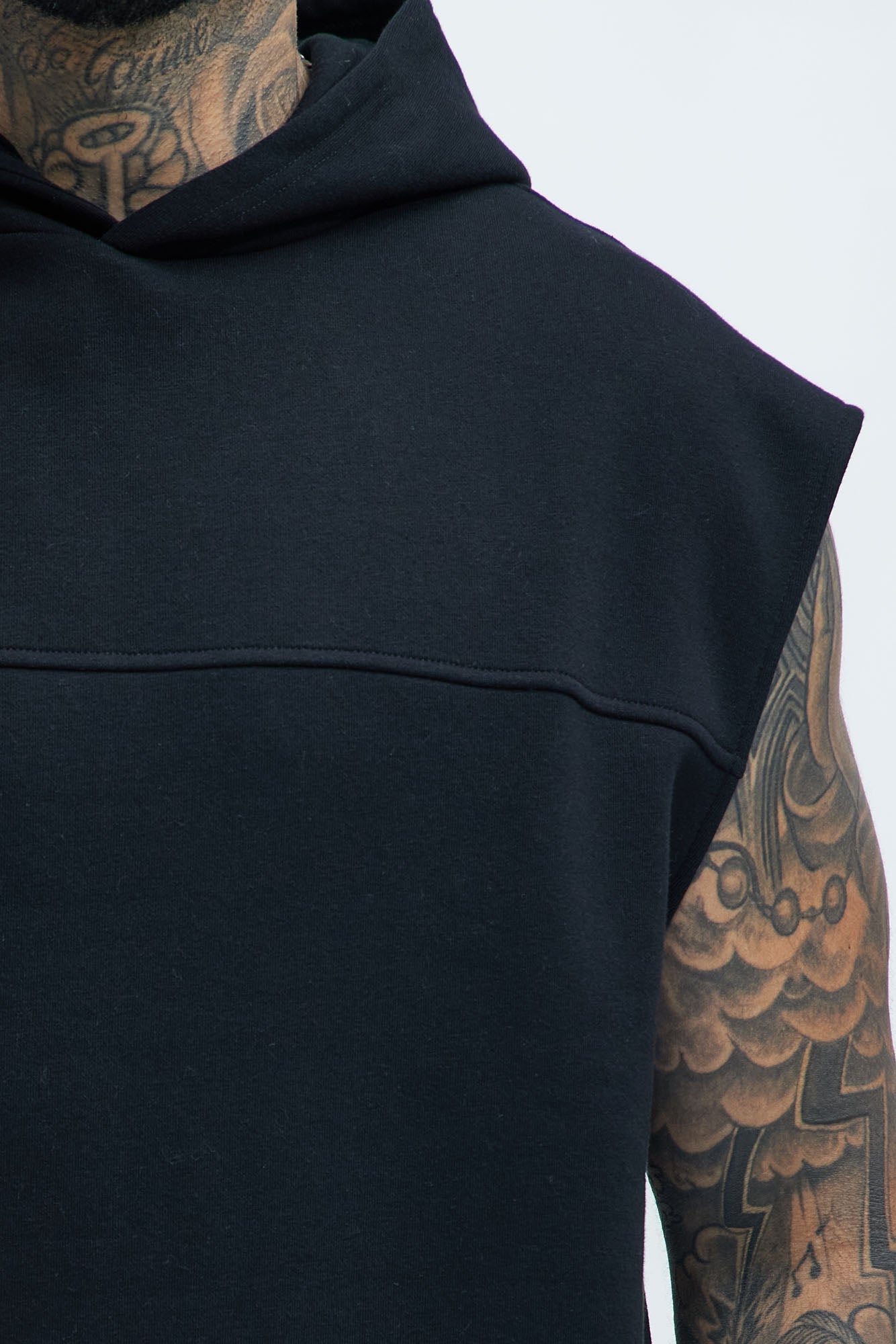 Tyson Lets Go Sleeveless Hoodie - Black