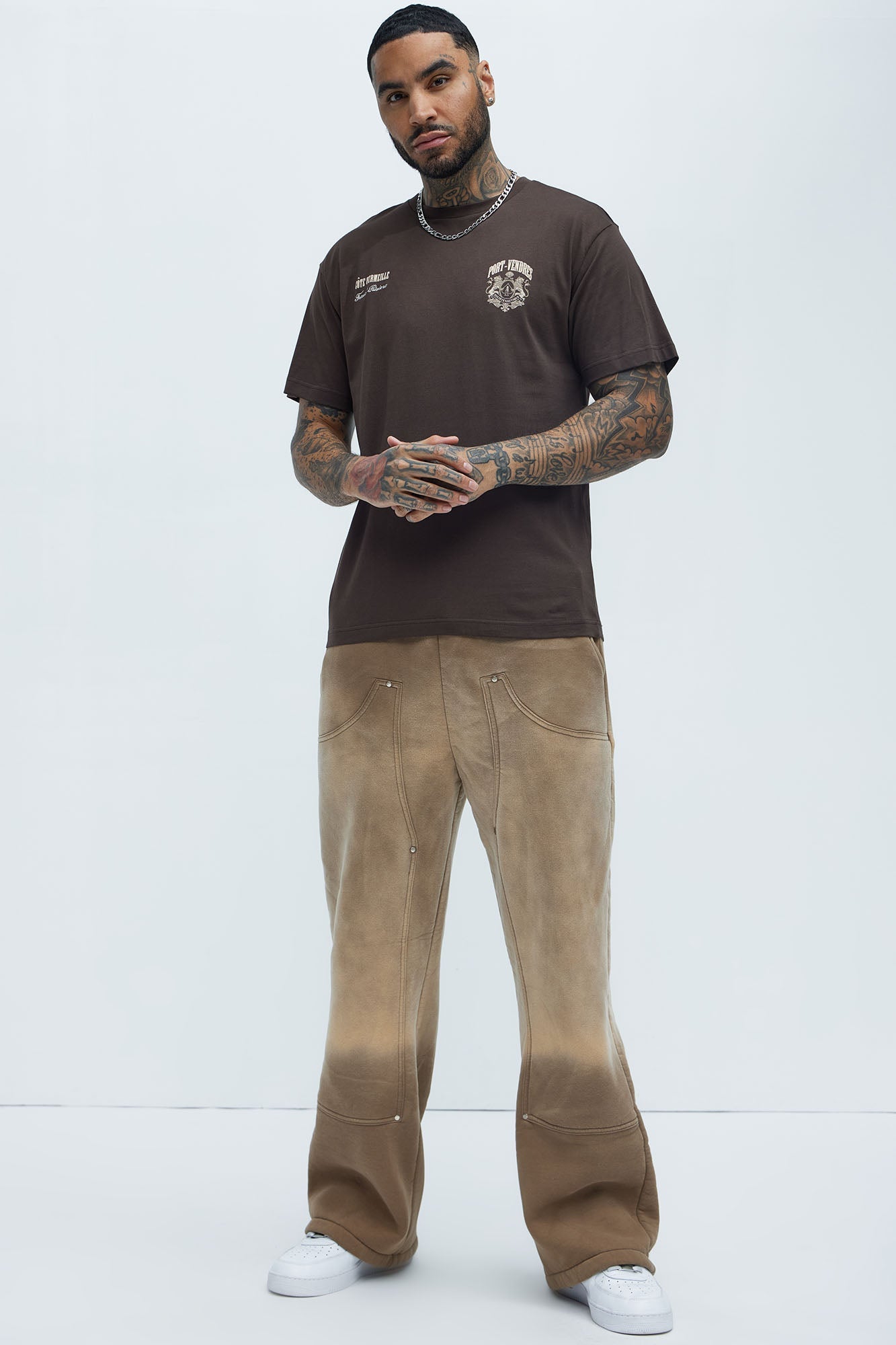 Port Vendres Oversized Short Sleeve Tee - Brown