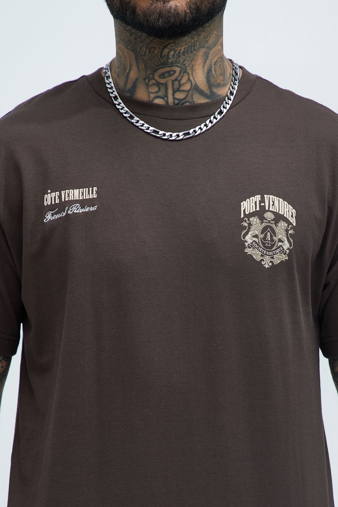 Port Vendres Oversized Short Sleeve Tee - Brown