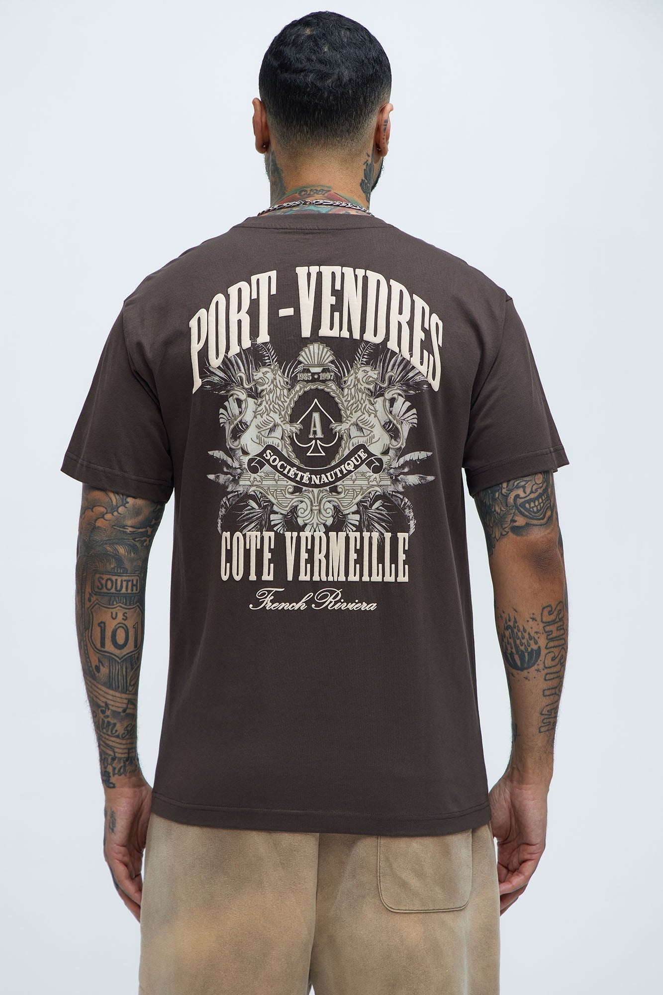 Port Vendres Oversized Short Sleeve Tee - Brown