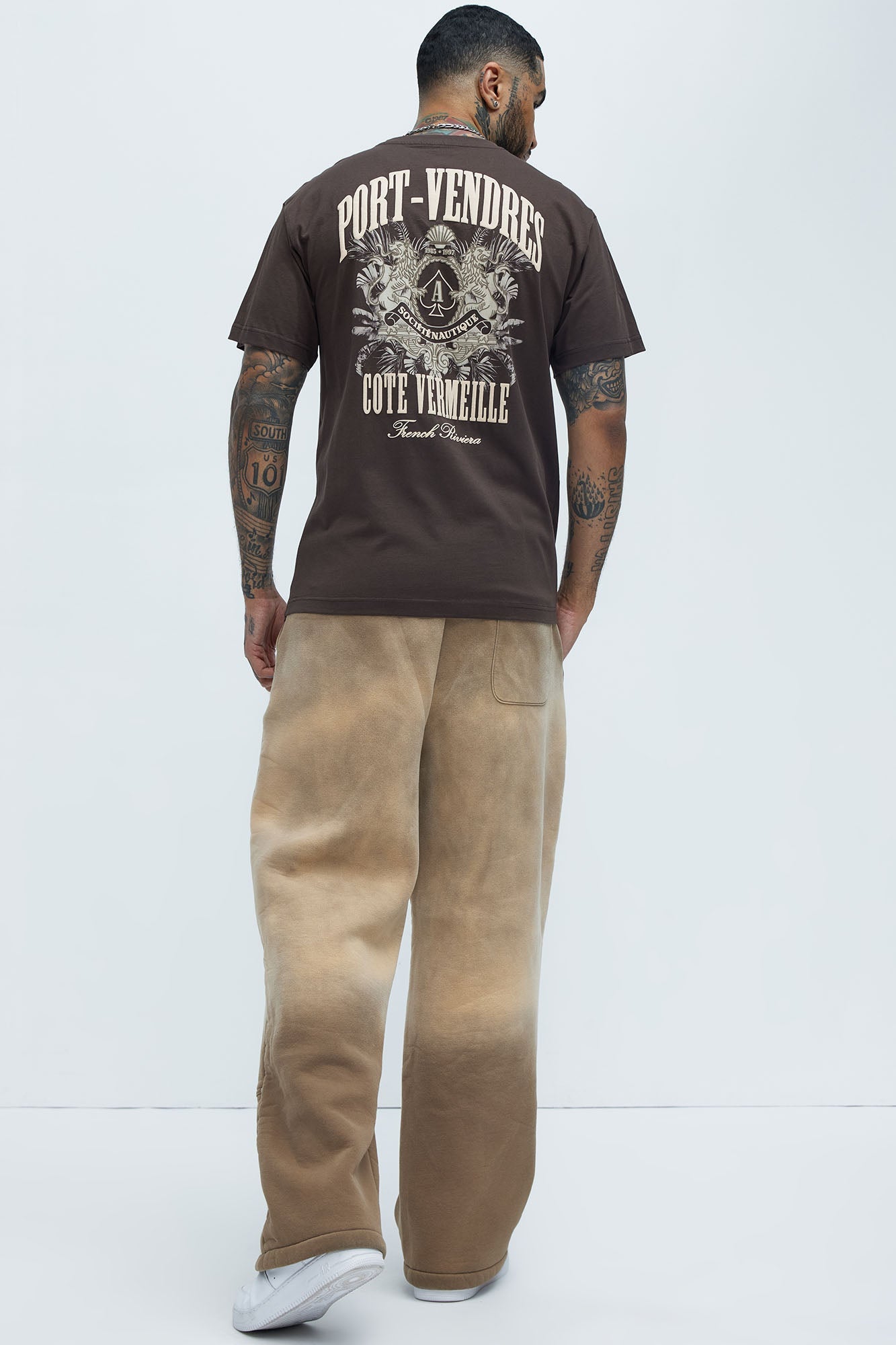 Port Vendres Oversized Short Sleeve Tee - Brown