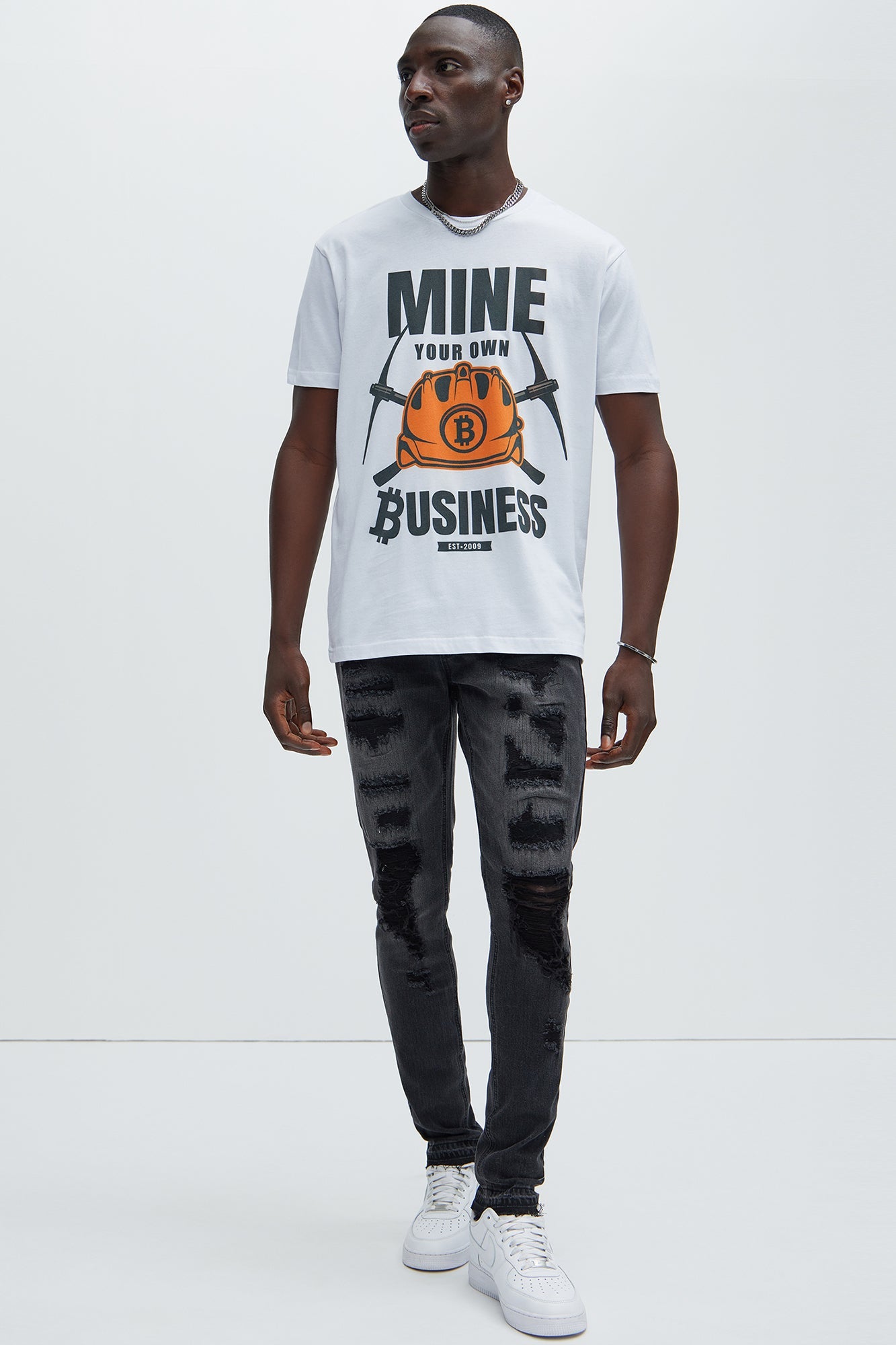 Keeping It Real Stacked Skinny Jeans - Black Wash