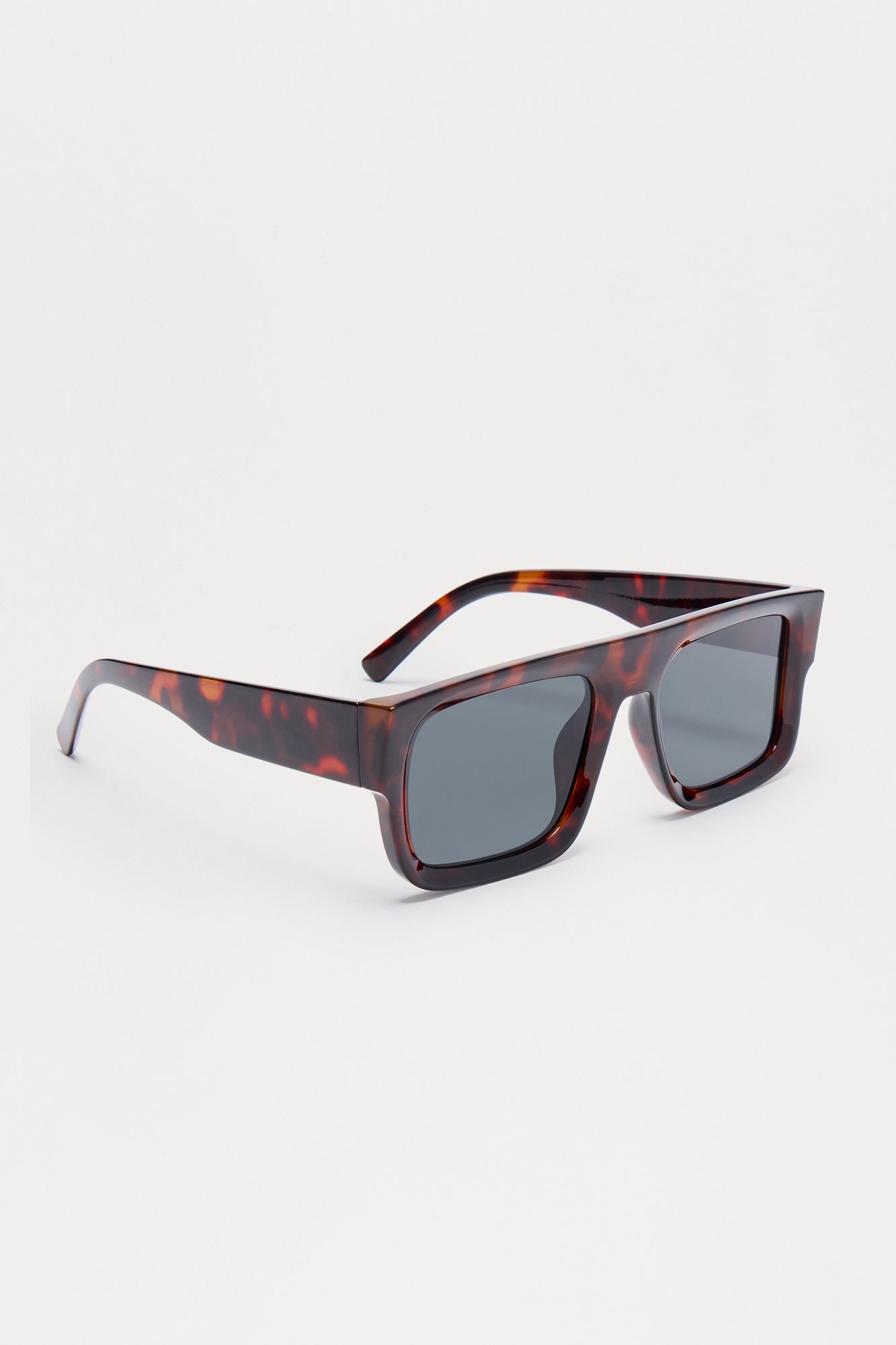 Wellington Flat Top Sunglasses - Tortoise/Red