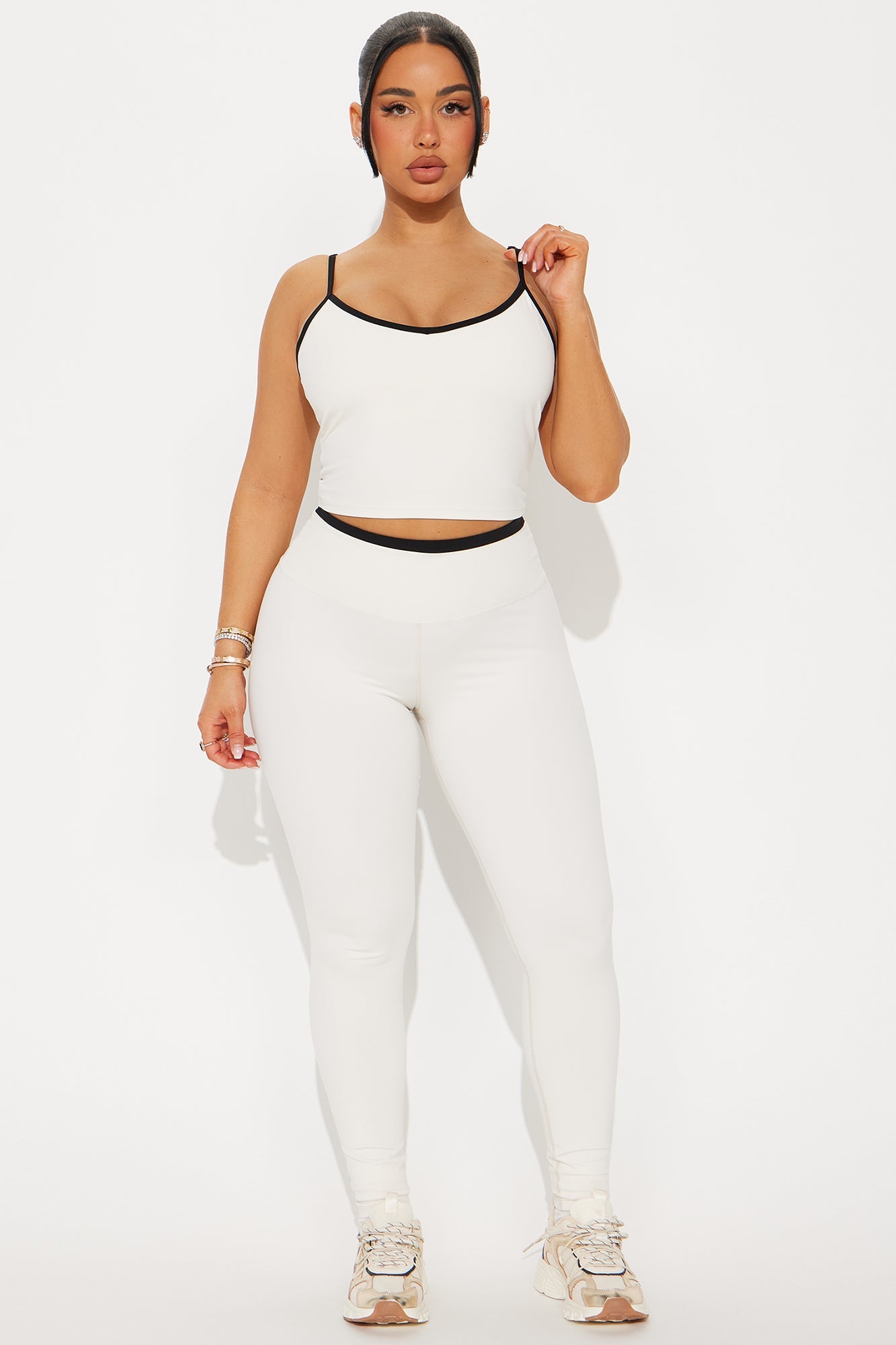 Calm And Collected Active Top - Cream