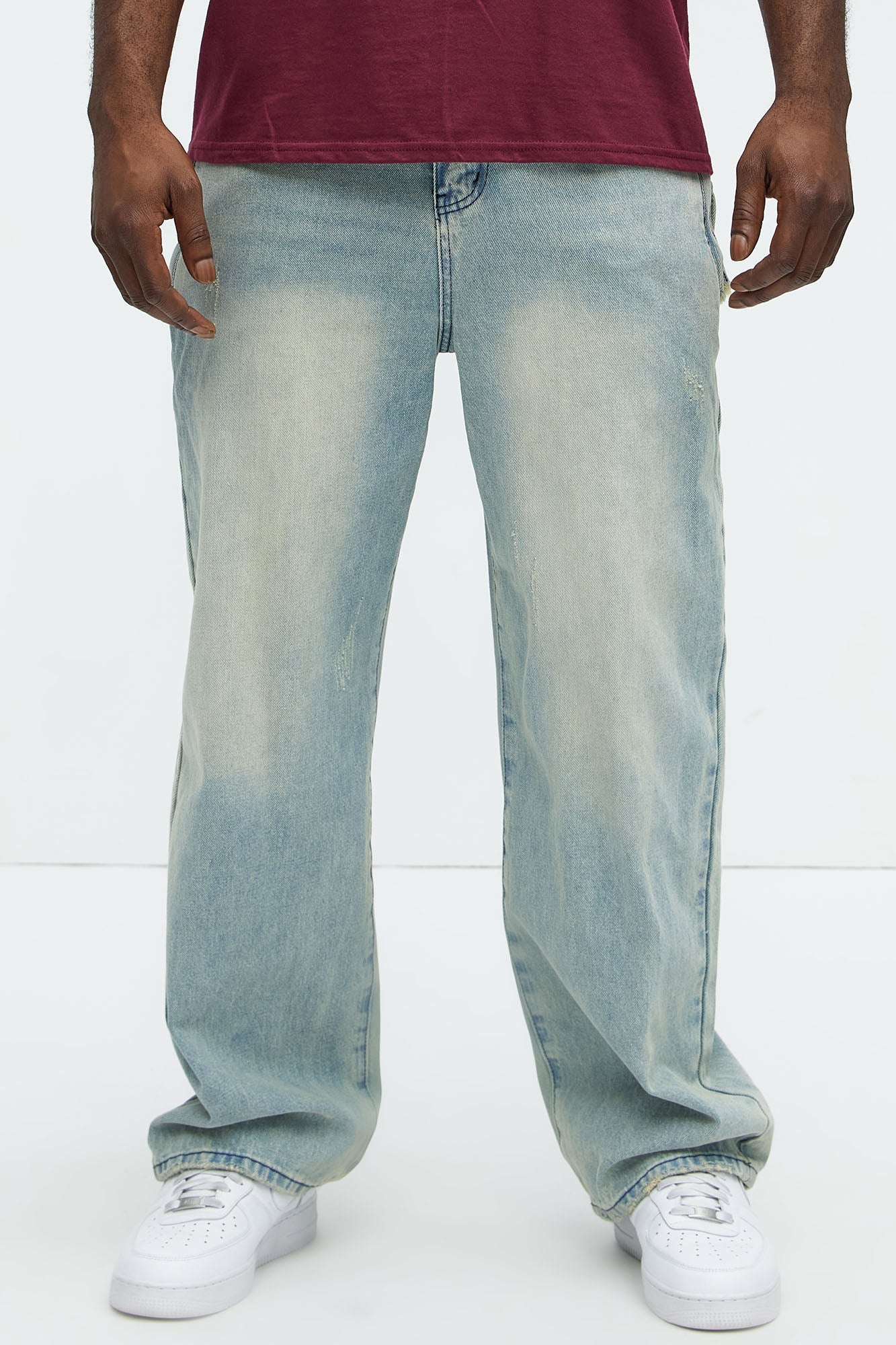 Run It By Baggy Jeans - Light Blue Wash