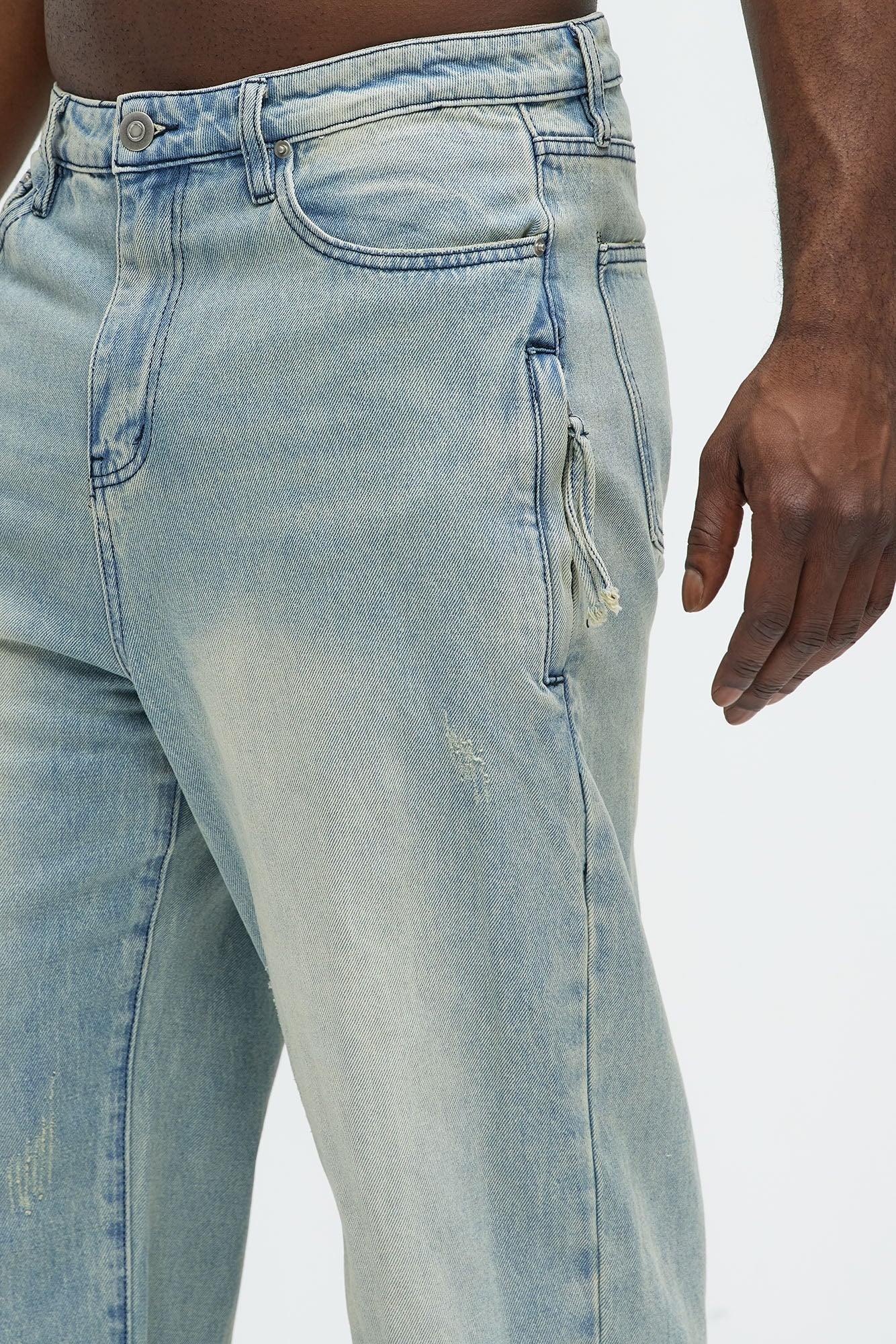 Run It By Baggy Jeans - Light Blue Wash