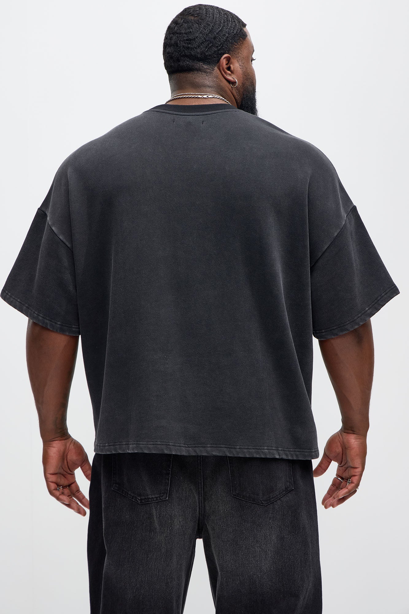 Kyle Color Block Oversized Tee - Black/combo