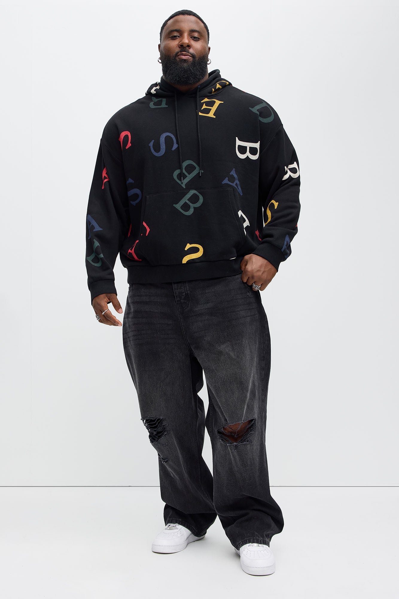 Tyson Letters Hoodie - Black