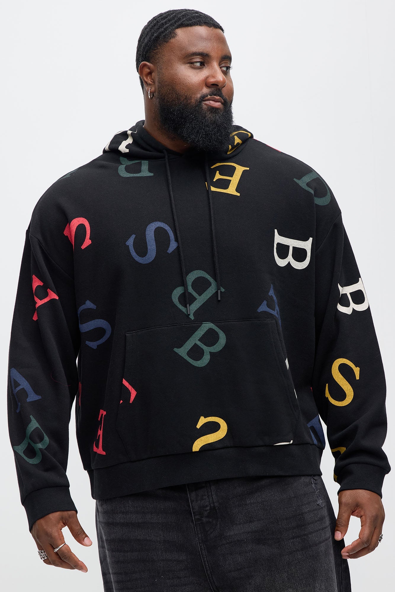 Tyson Letters Hoodie - Black
