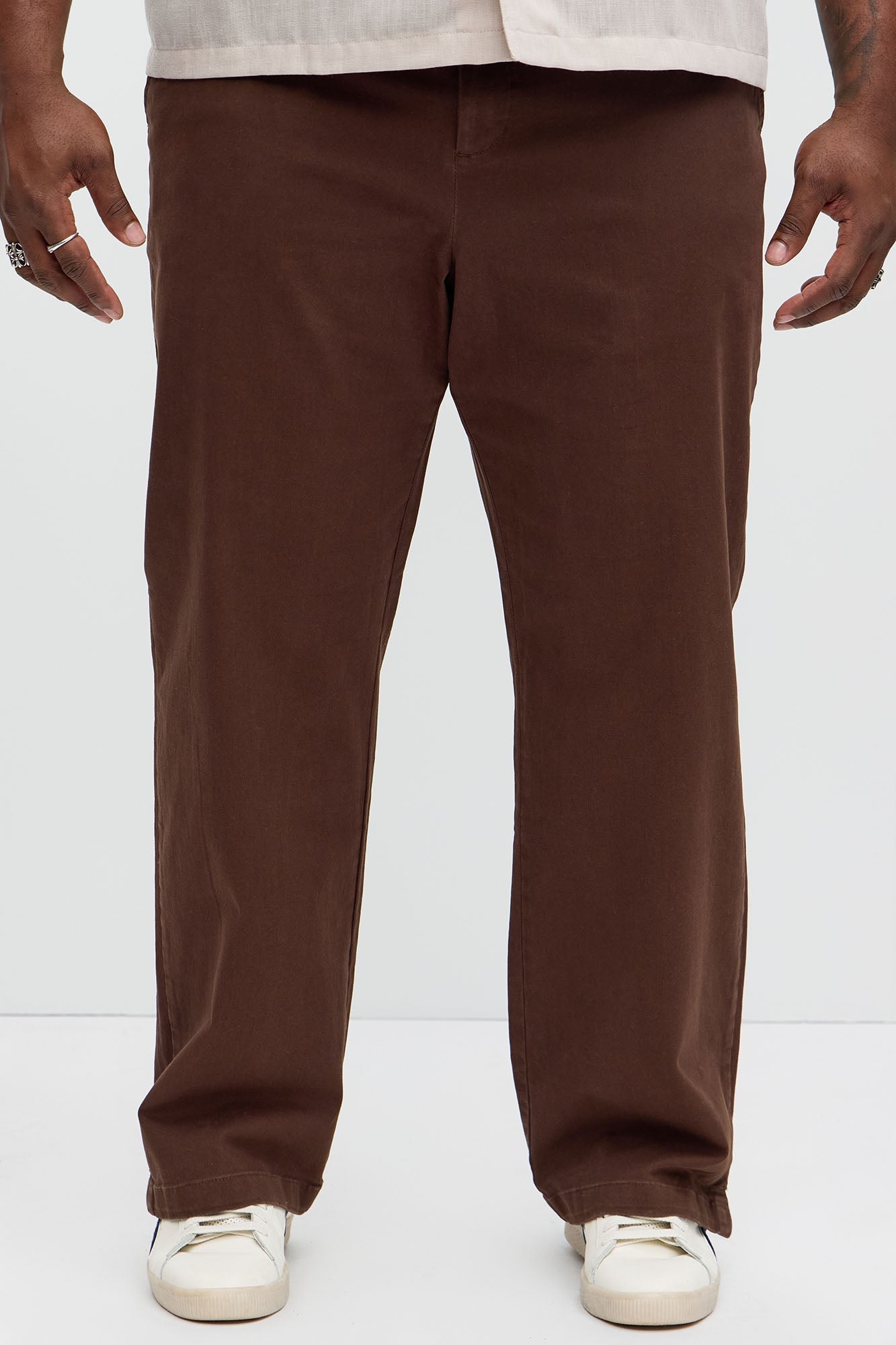 Mac Chino Straight Pants - Dark Brown