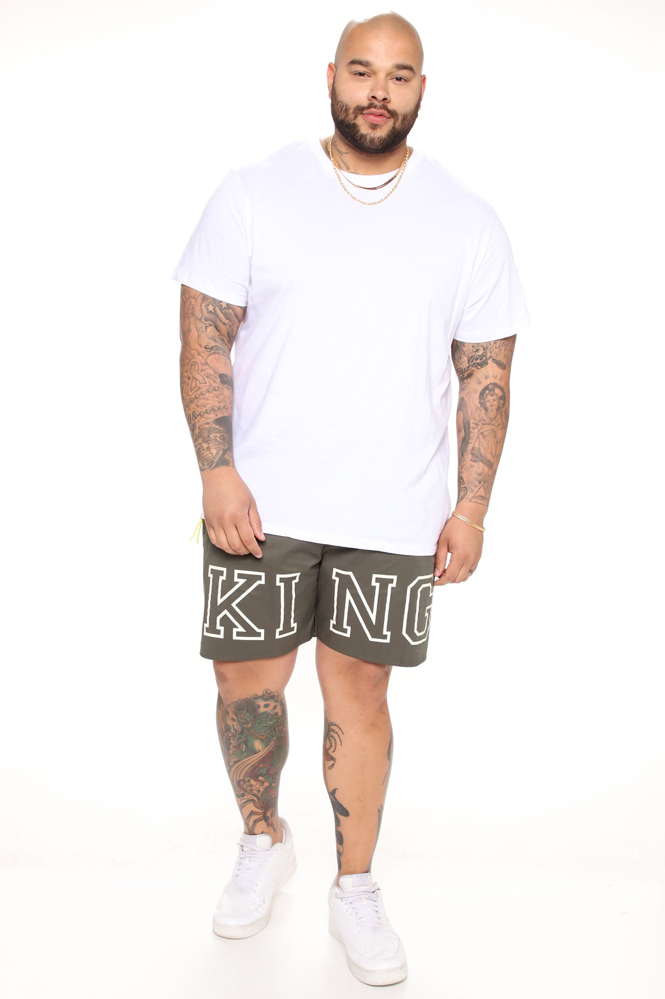 King Nylon Shorts - Olive